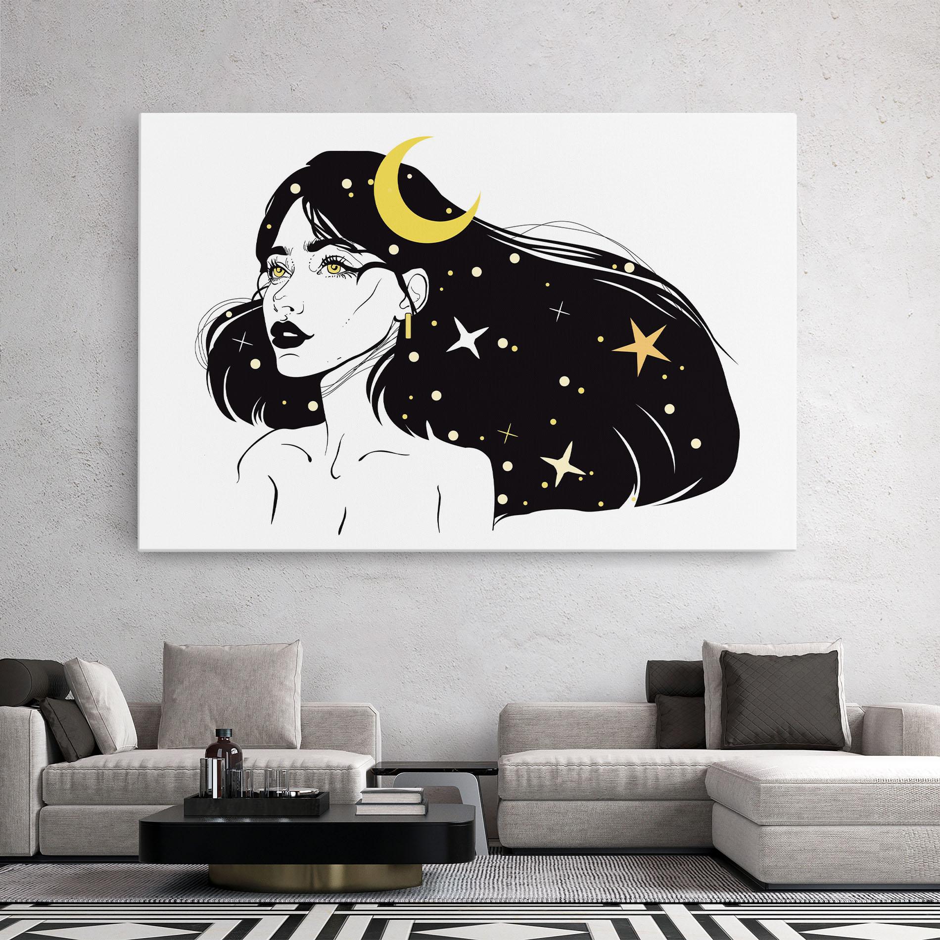 Tablou Canvas Night Witch mockup 2