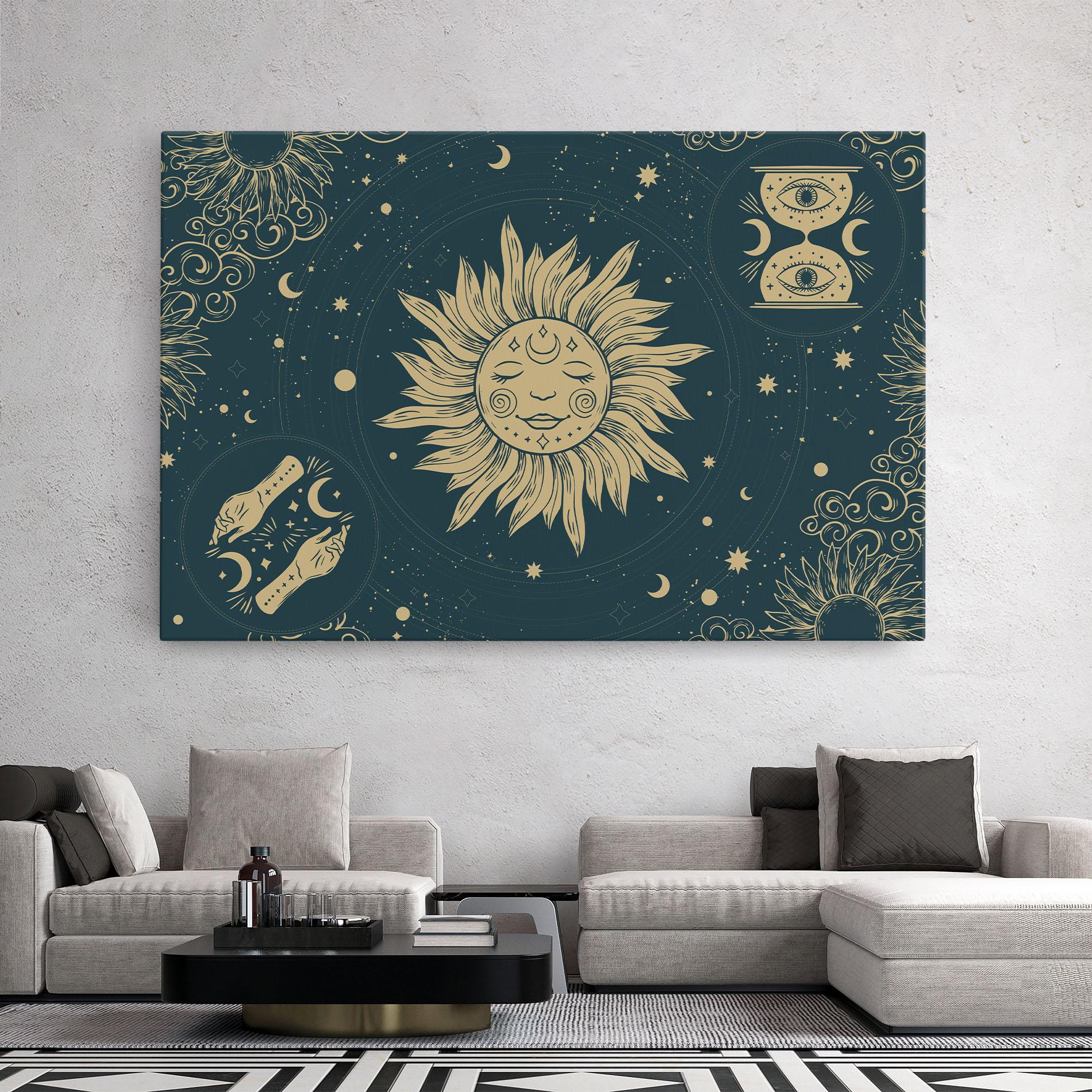 Tablou Canvas Sun Face Magic mockup 2
