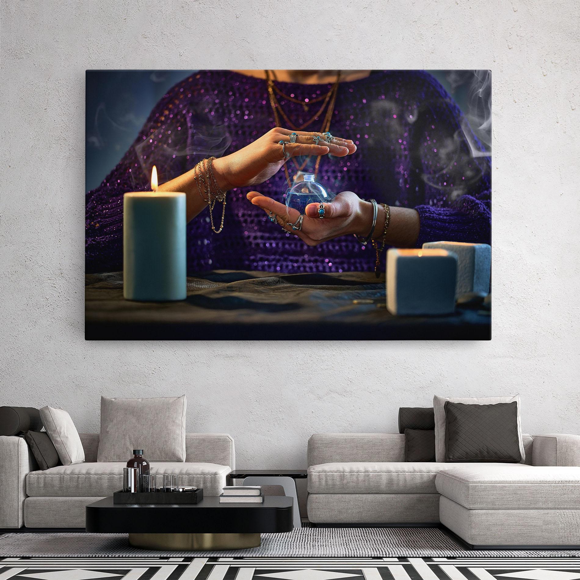 Tablou Canvas Witch Magic Smoke mockup 2