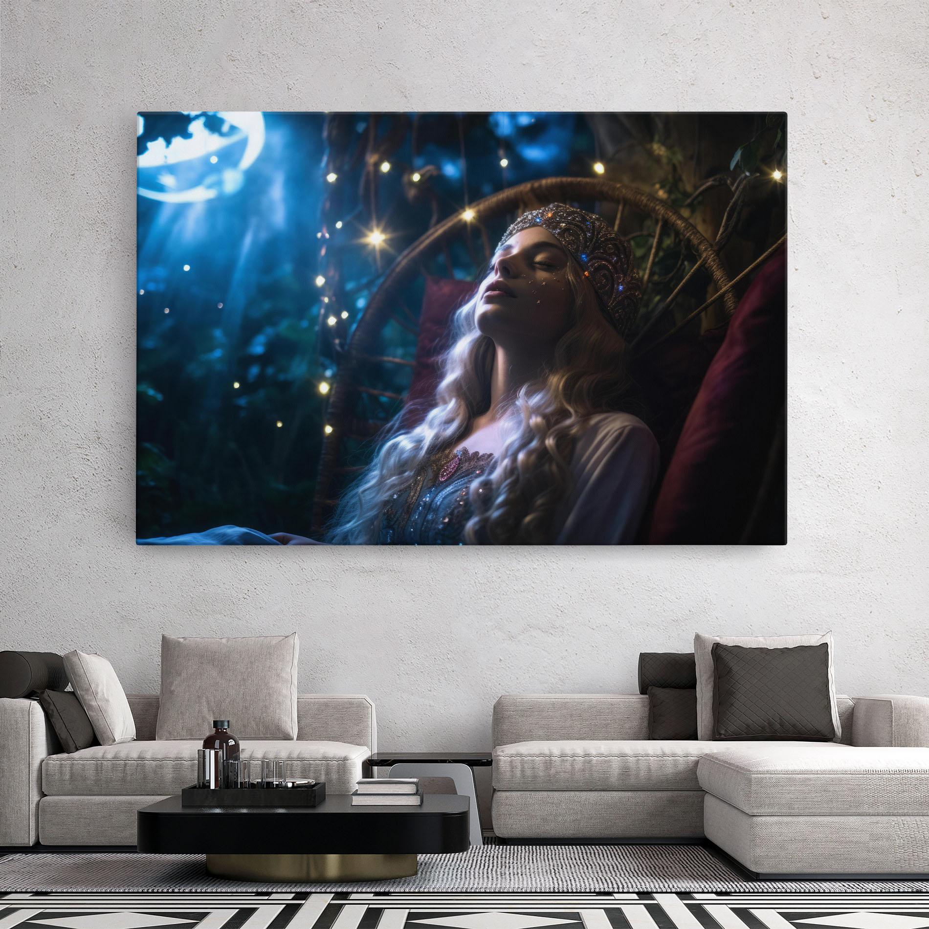 Tablou Canvas Witch Sleeping mockup 2