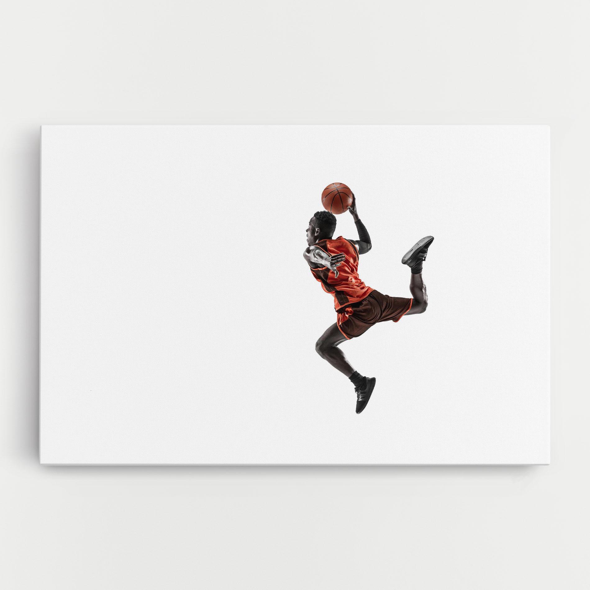 Tablou Canvas Basketball Player Flying mockup 0