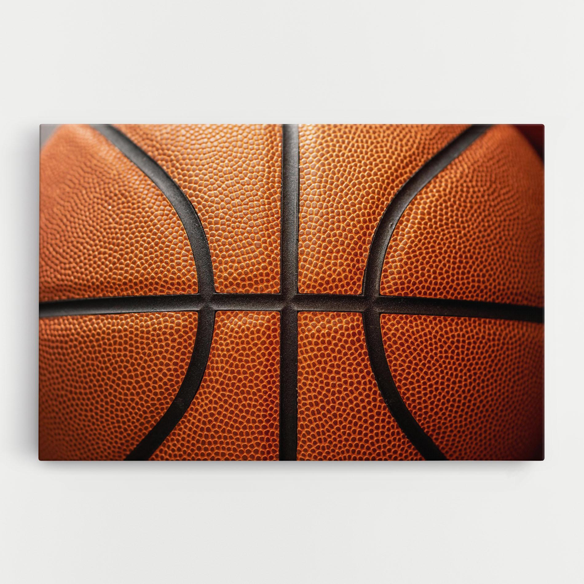 Tablou Canvas Close Up Leather Basketball mockup 0