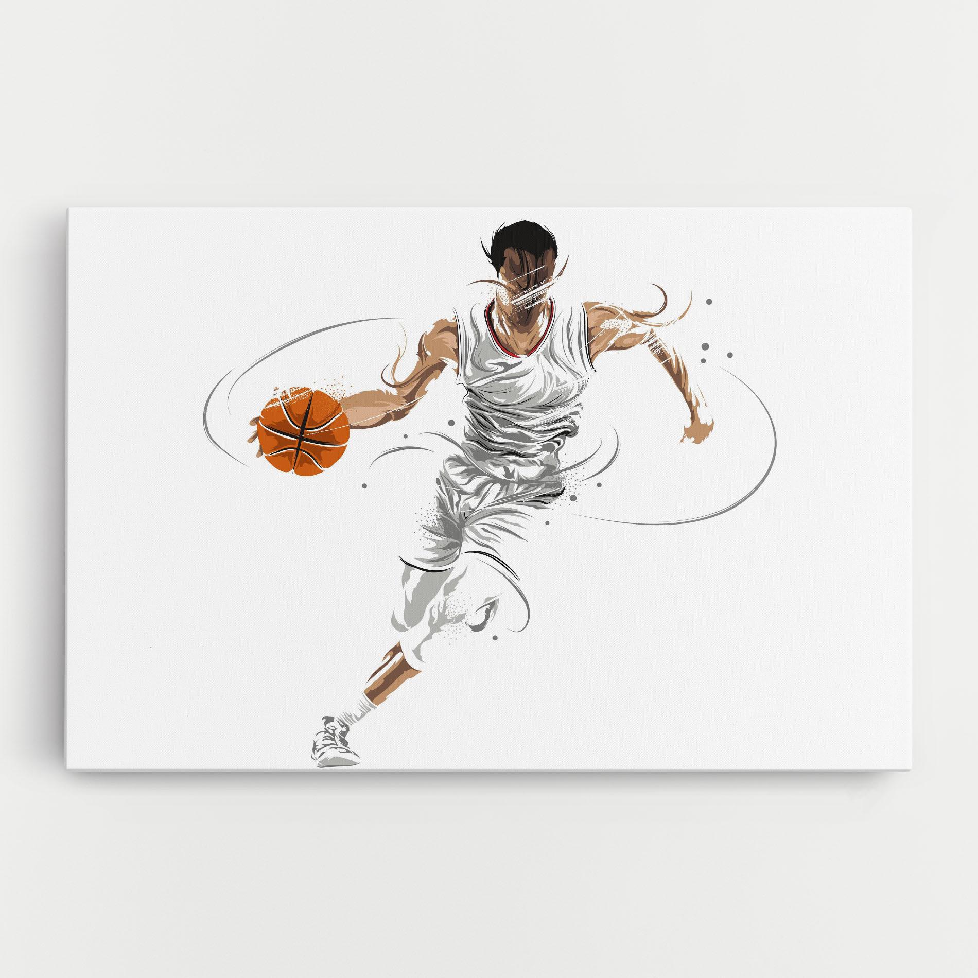 Tablou Canvas Dribbling Basketbal mockup 0