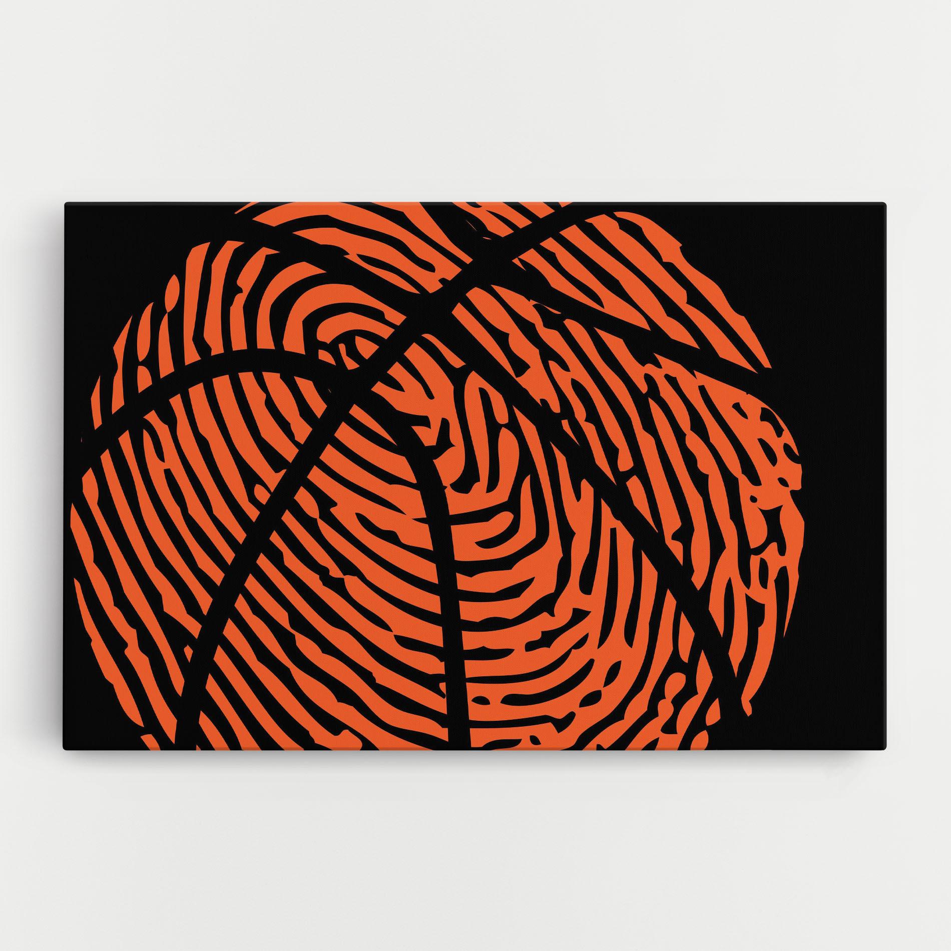 Tablou Canvas Fingerprint Basketball mockup 0