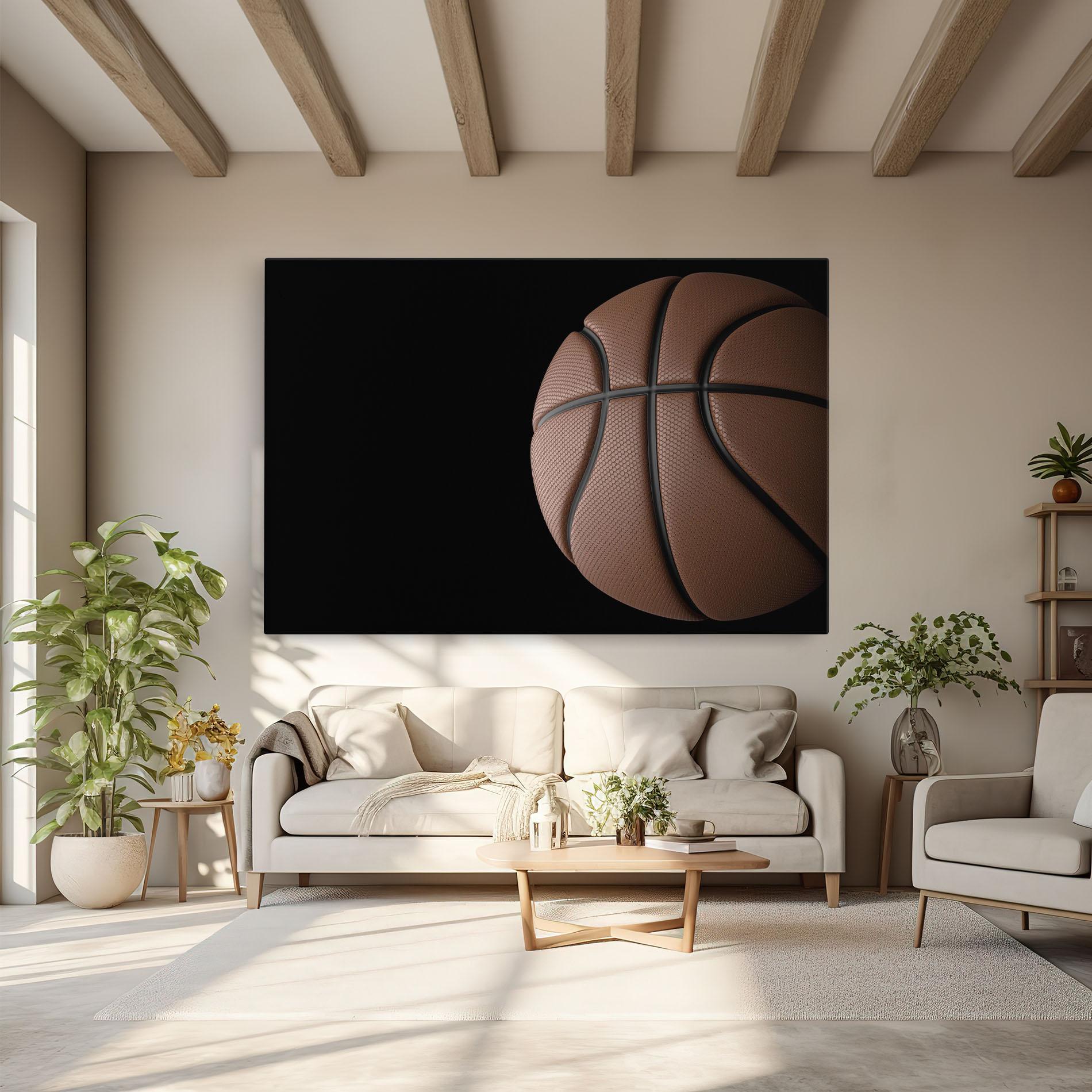 Tablou Canvas 3d Basketball Ball mockup 6