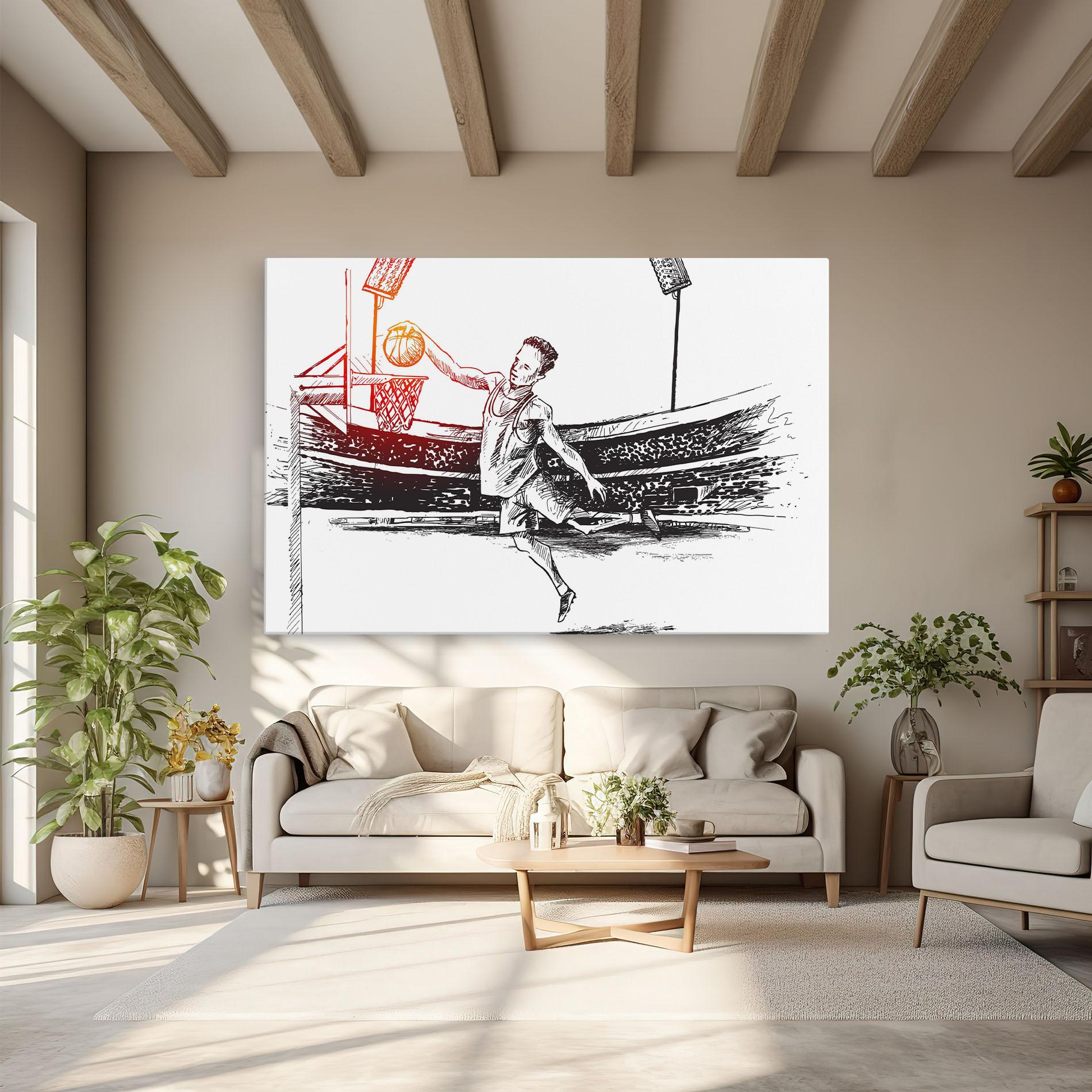 Tablou Canvas Basket Arena mockup 6