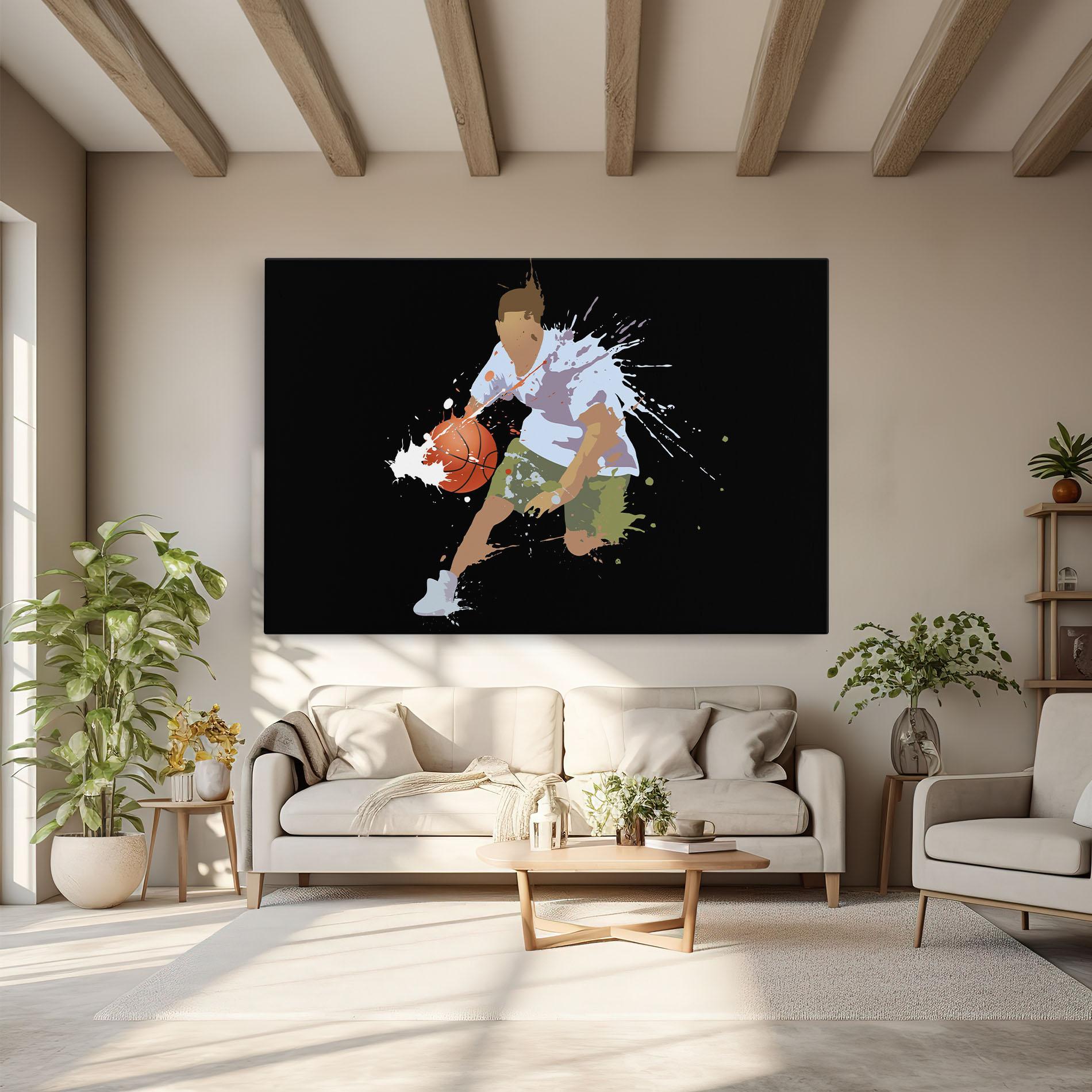 Tablou Canvas Basket Splash mockup 6