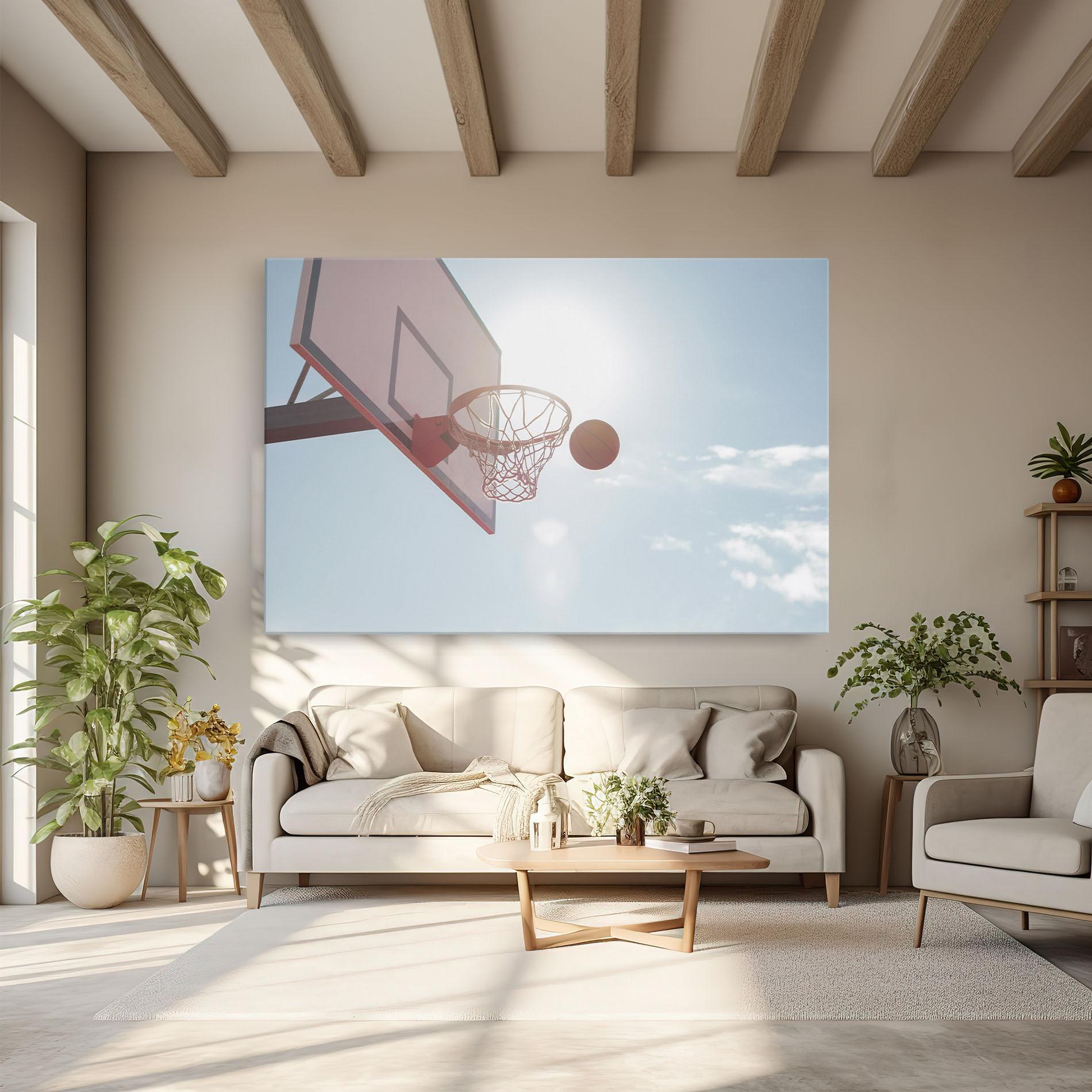 Tablou Canvas Basketball Hoop mockup 6