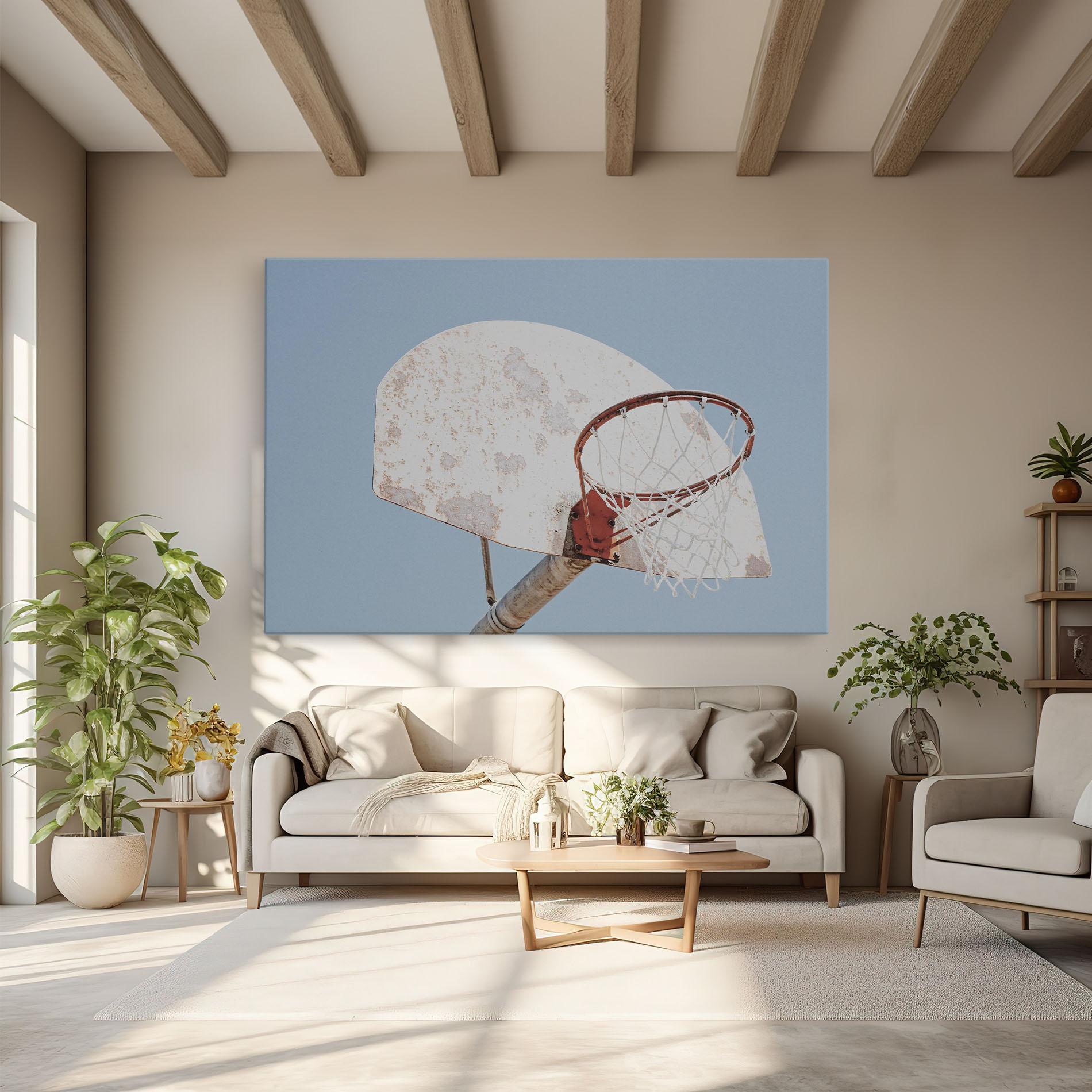 Tablou Canvas Old Basketball Hoop mockup 6