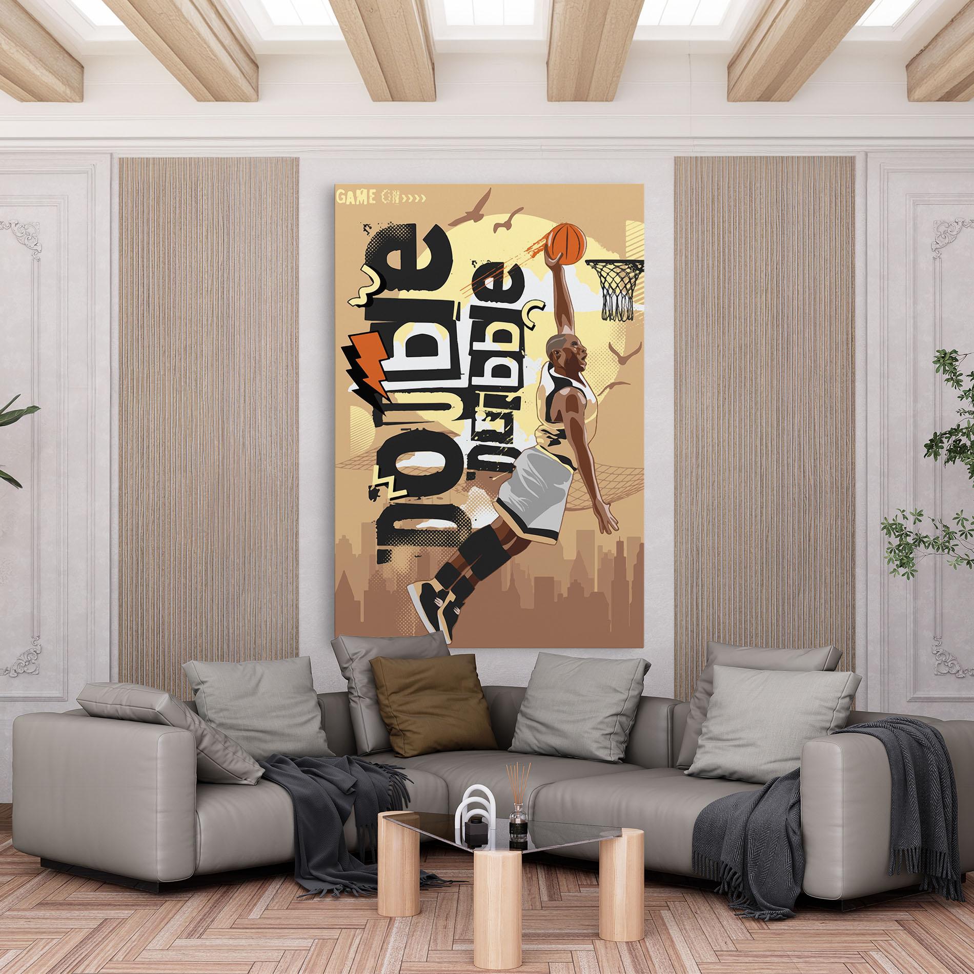 Tablou Canvas Double Dribble mockup 6