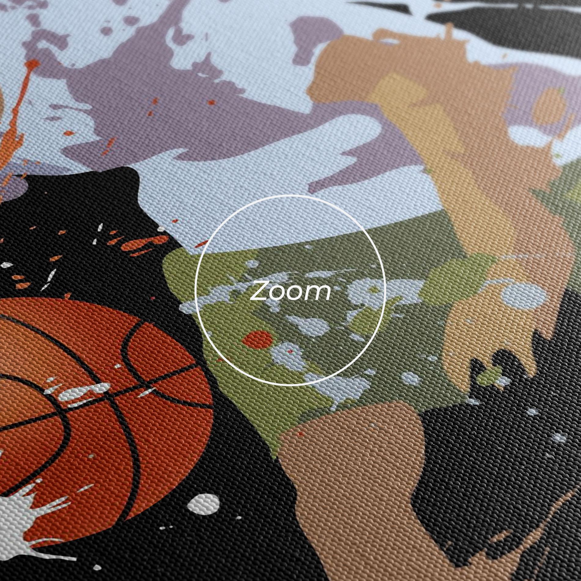 Tablou Canvas Basket Splash mockup 3