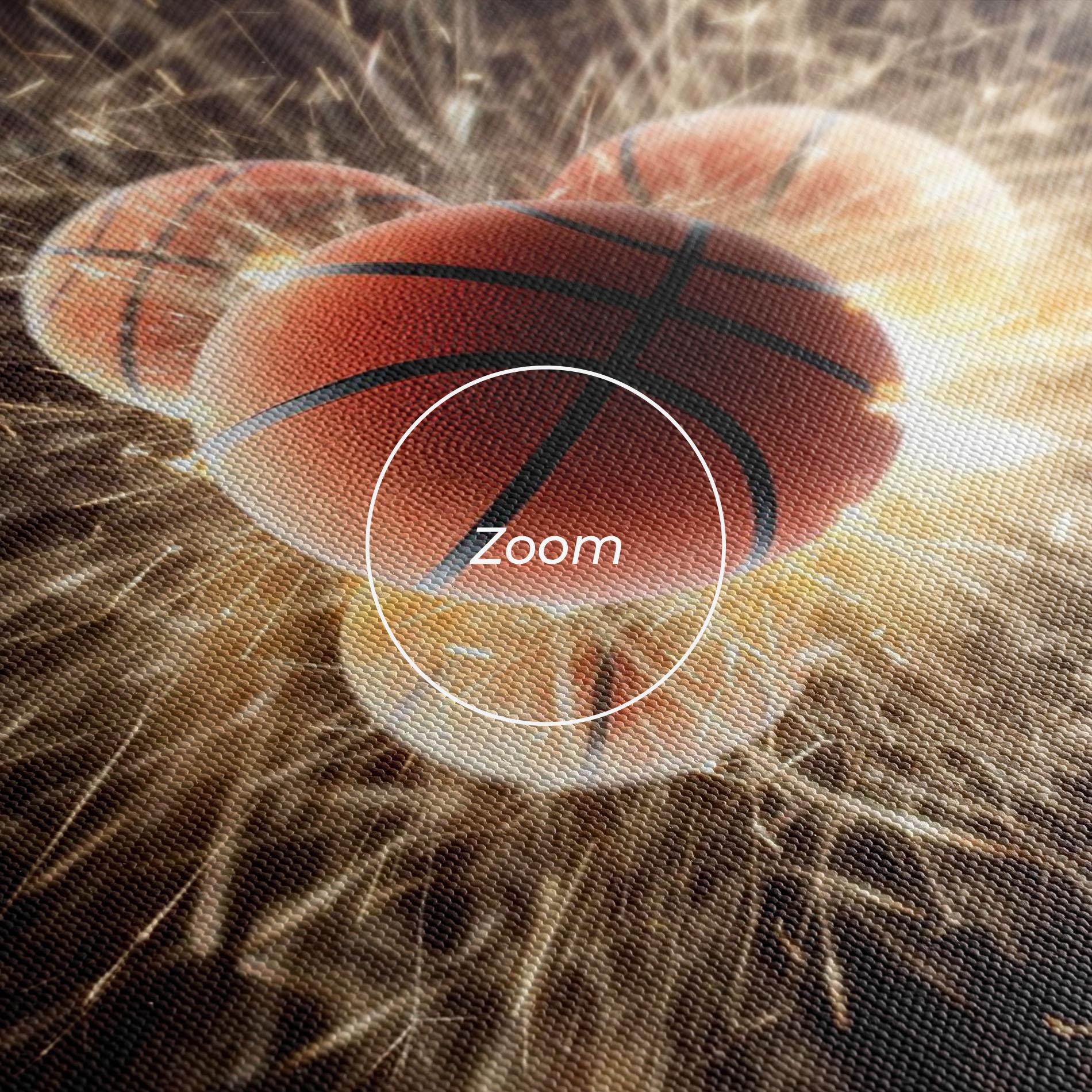 Tablou Canvas Basketball Explosion mockup 3