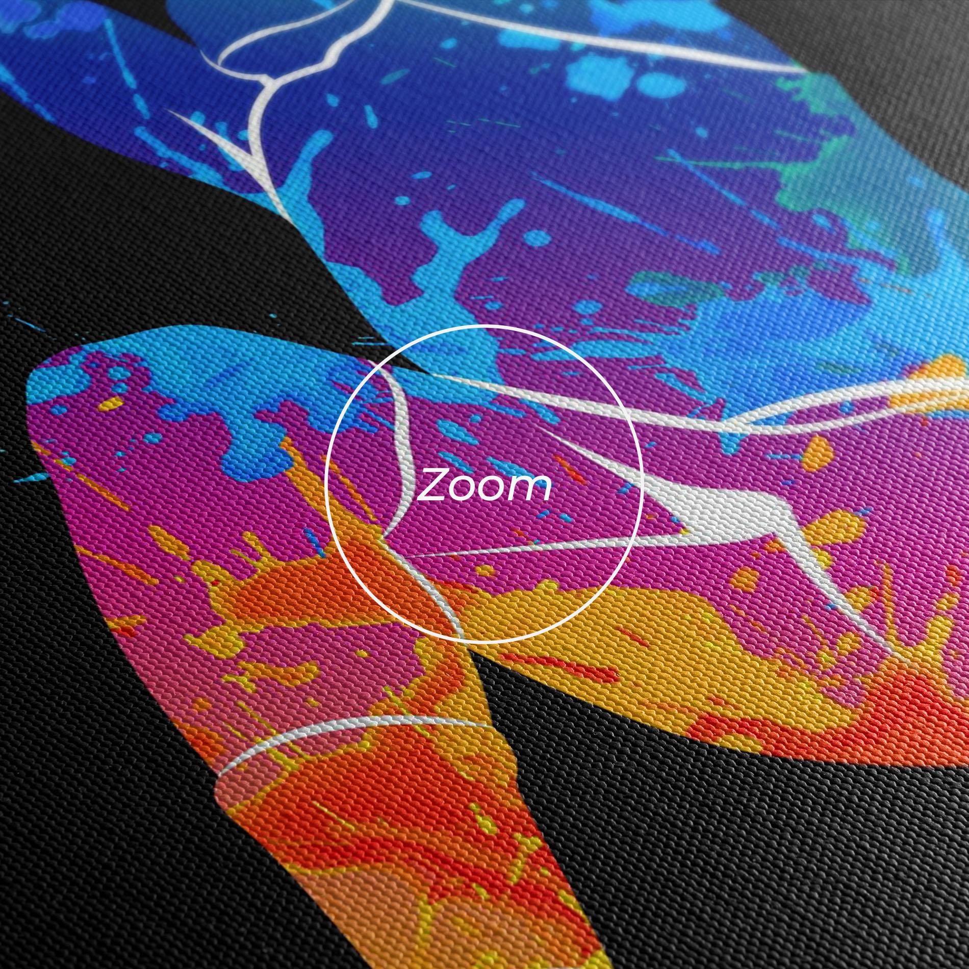 Tablou Canvas Blue Basket Hoop mockup 3