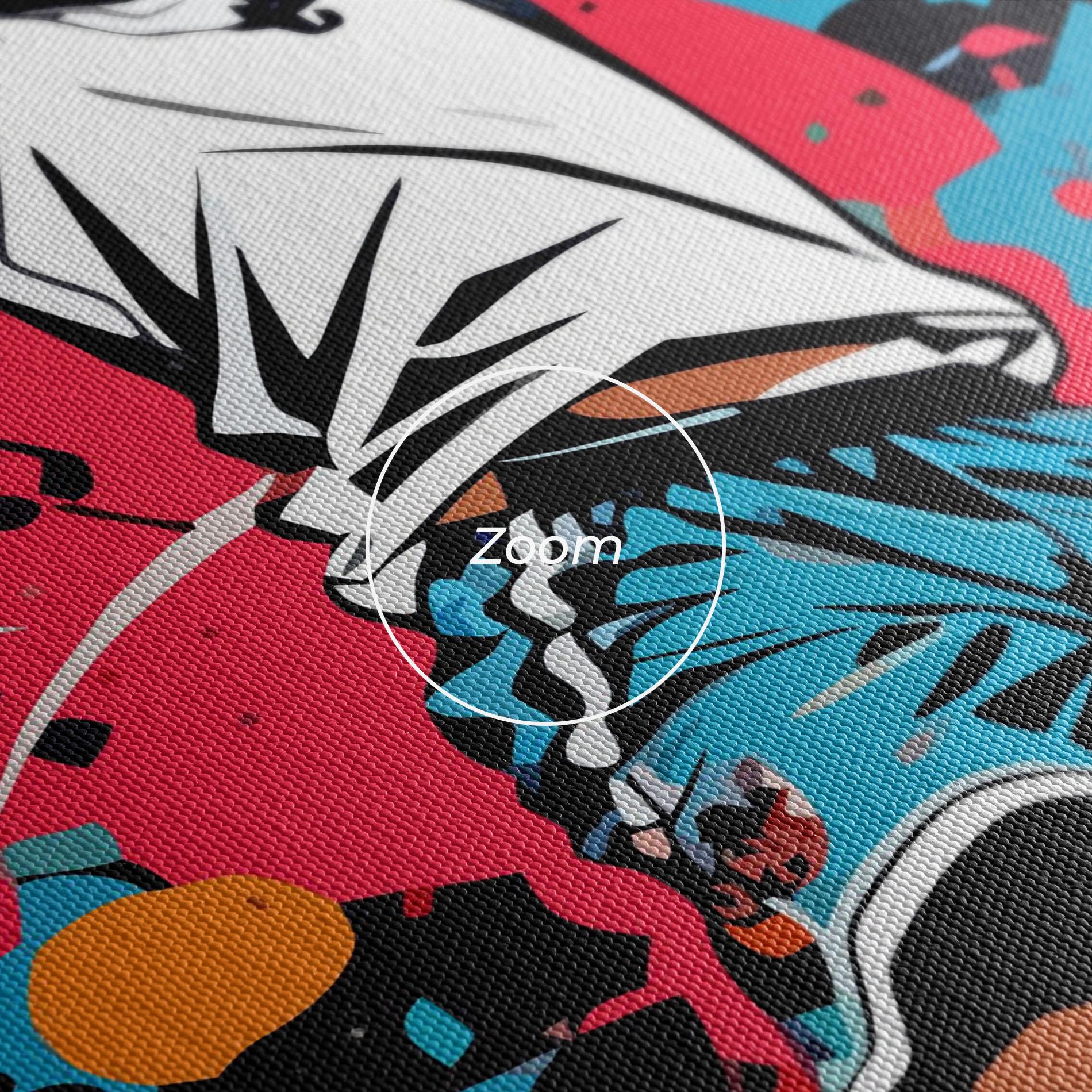 Tablou Canvas Blue Red Basket mockup 3