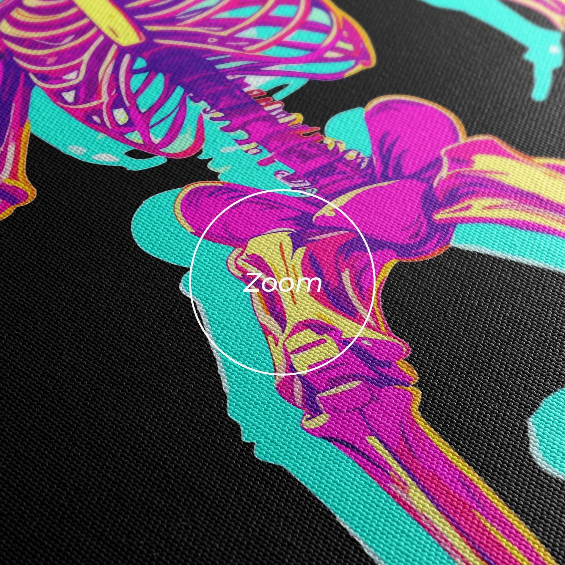 Tablou Canvas Skeleton Basketball mockup 3