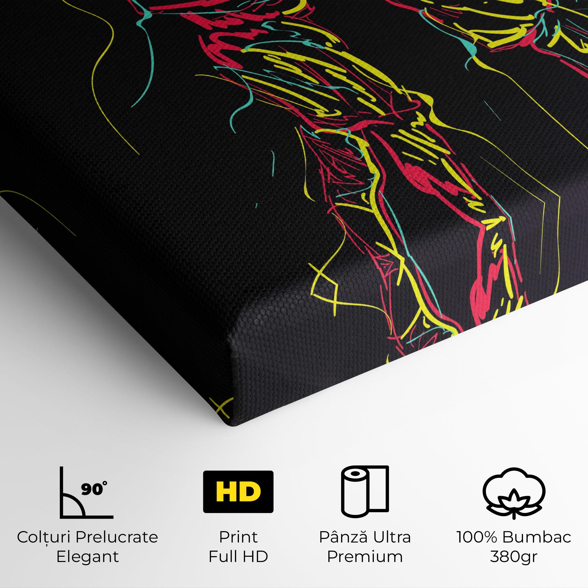 Tablou Canvas Basket Line Jump mockup 4