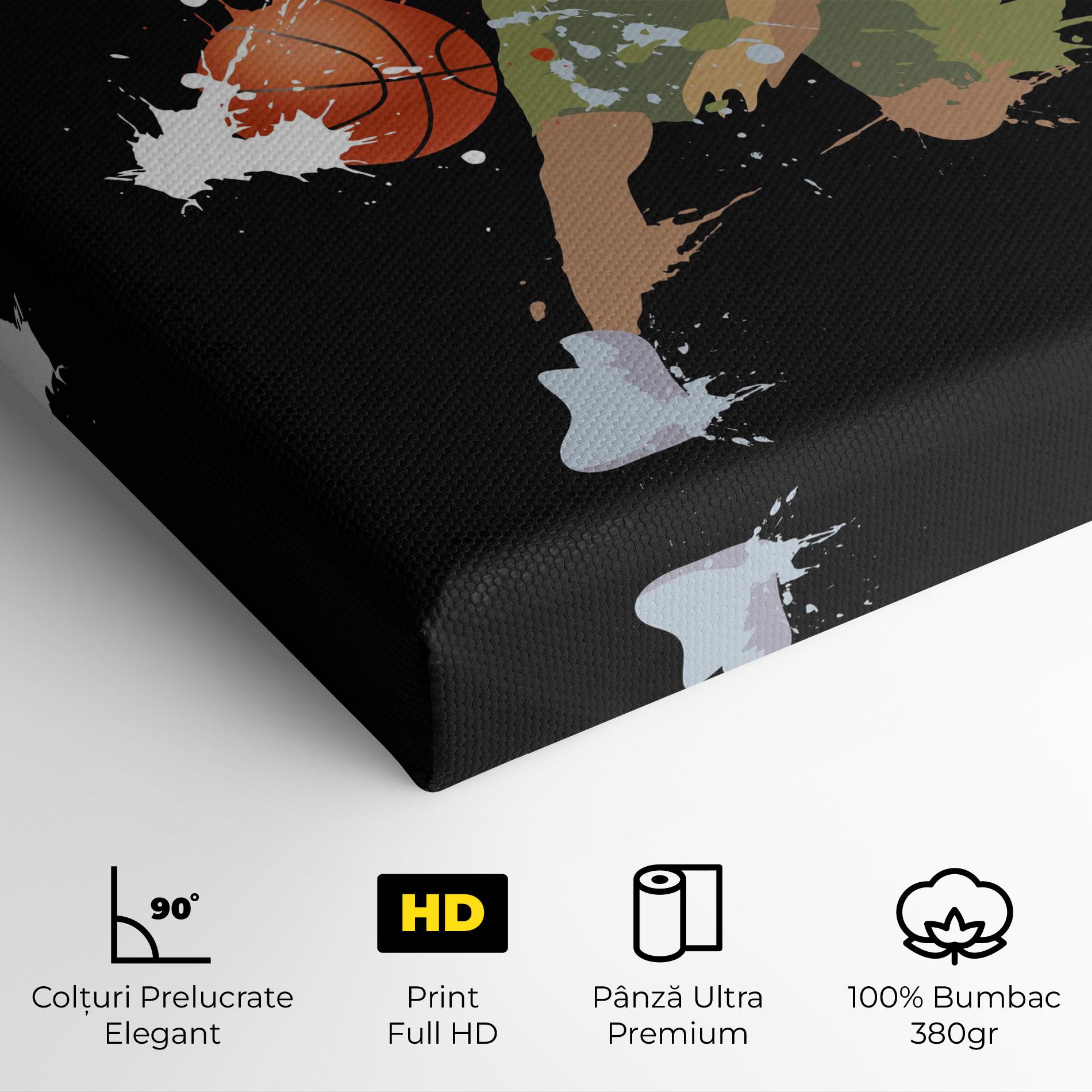 Tablou Canvas Basket Splash mockup 4