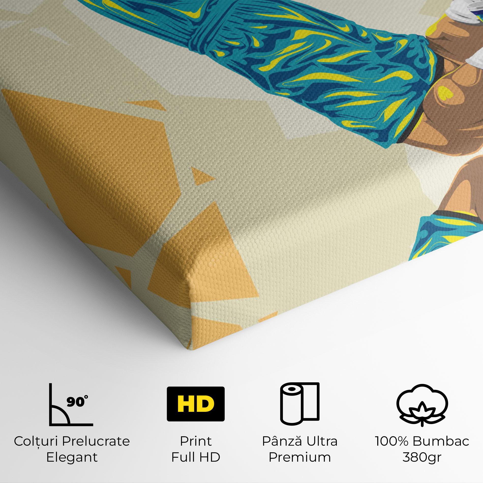 Tablou Canvas Basketball Dunk Pose mockup 4