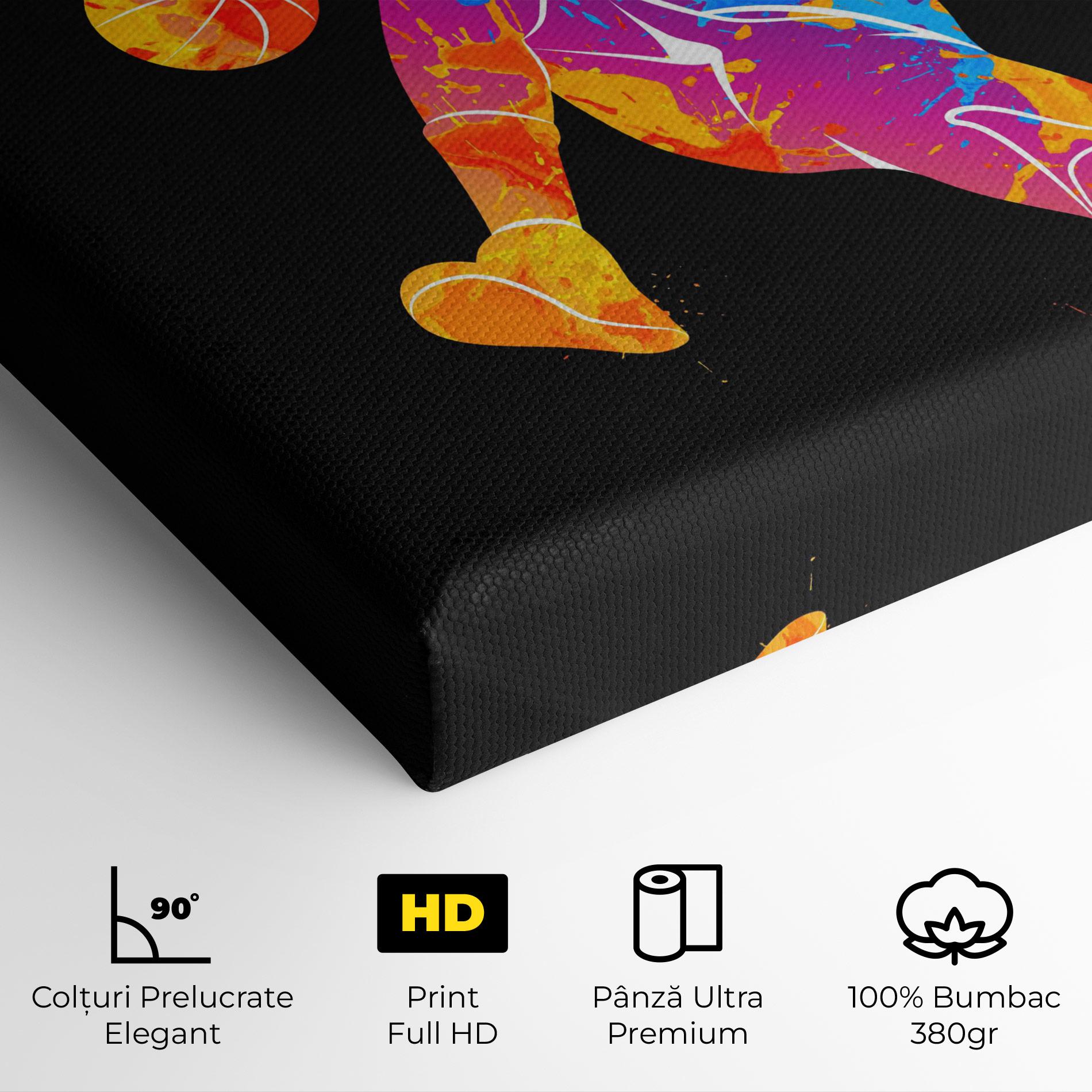 Tablou Canvas Blue Basket Hoop mockup 4