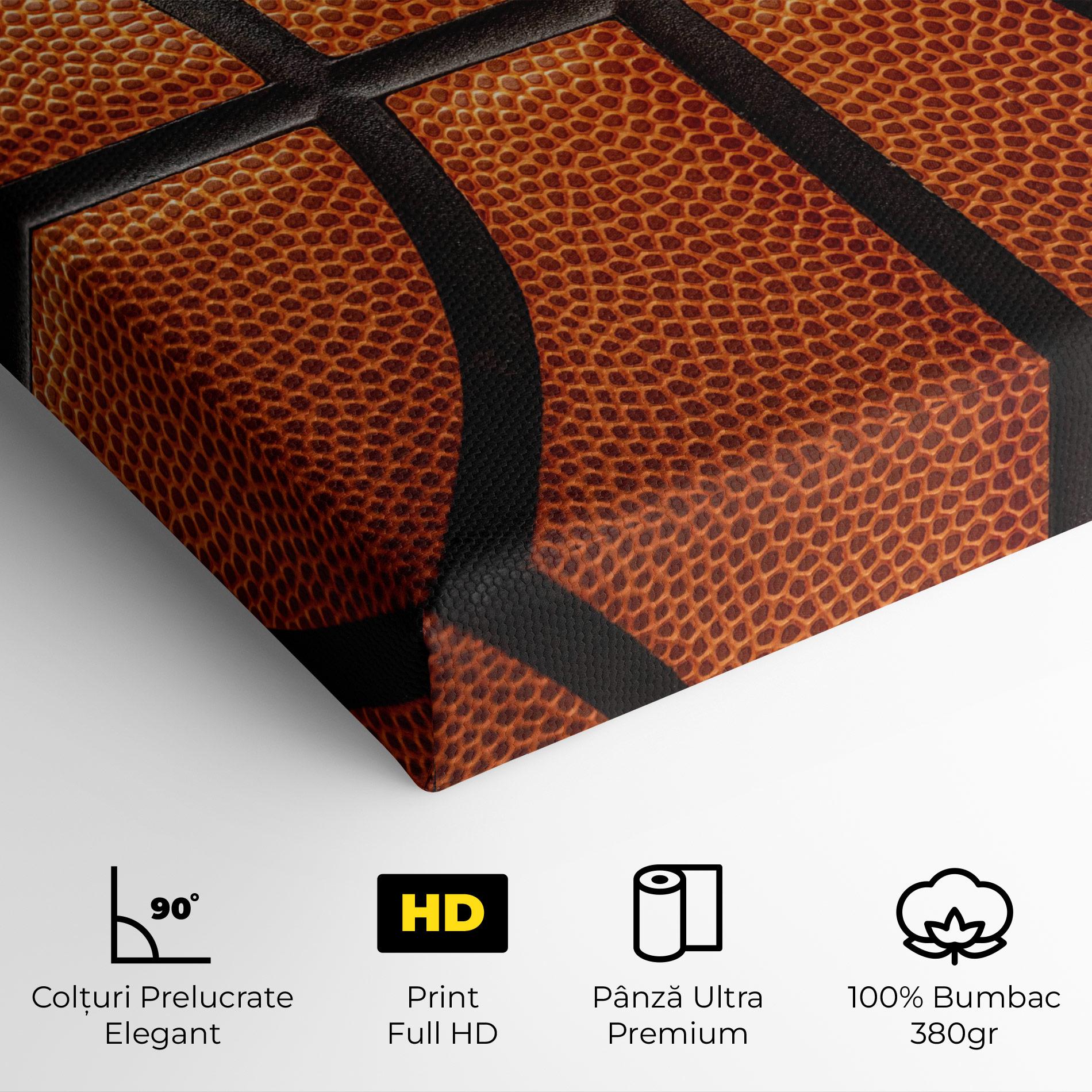 Tablou Canvas Close Up Leather Basketball mockup 4