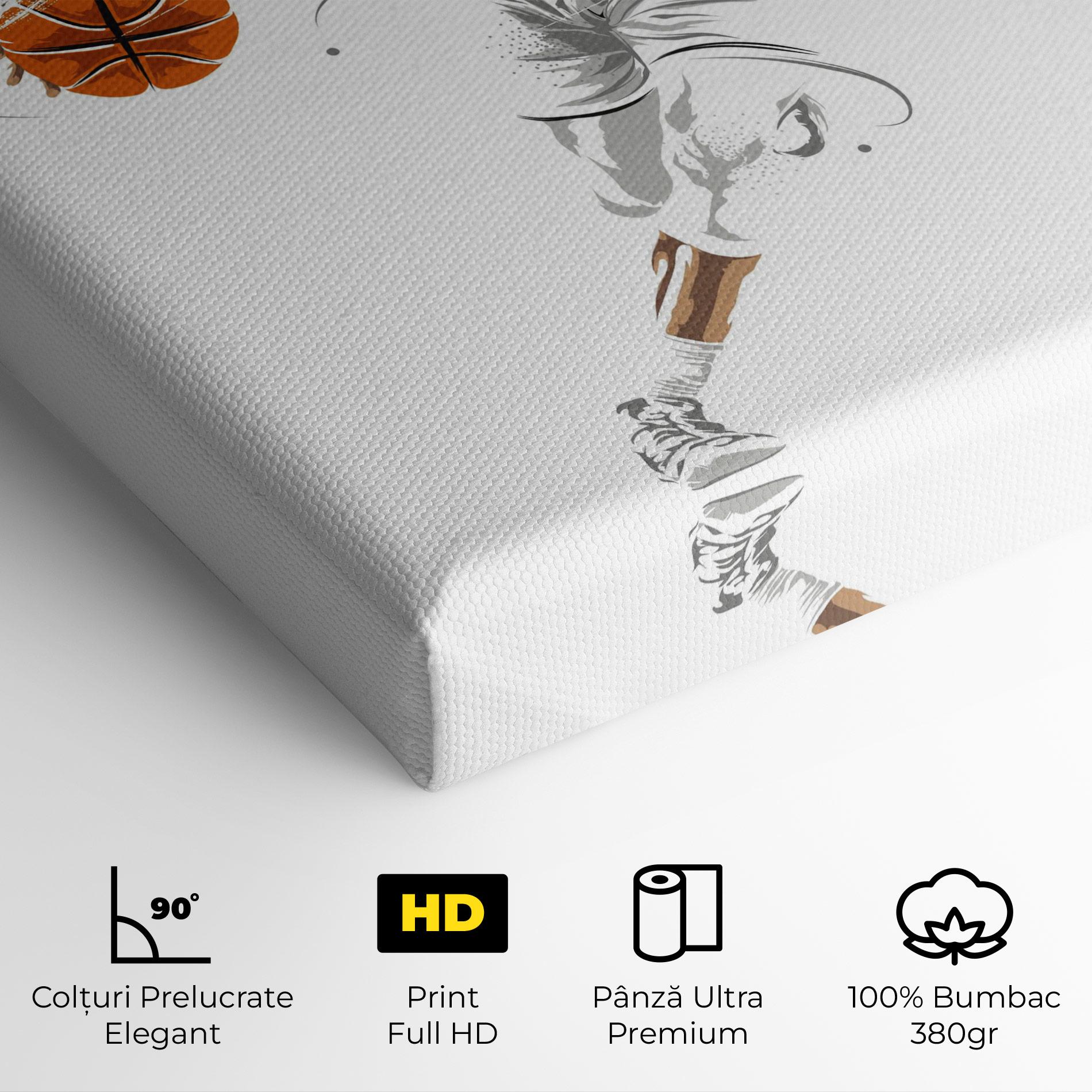 Tablou Canvas Dribbling Basketbal mockup 4