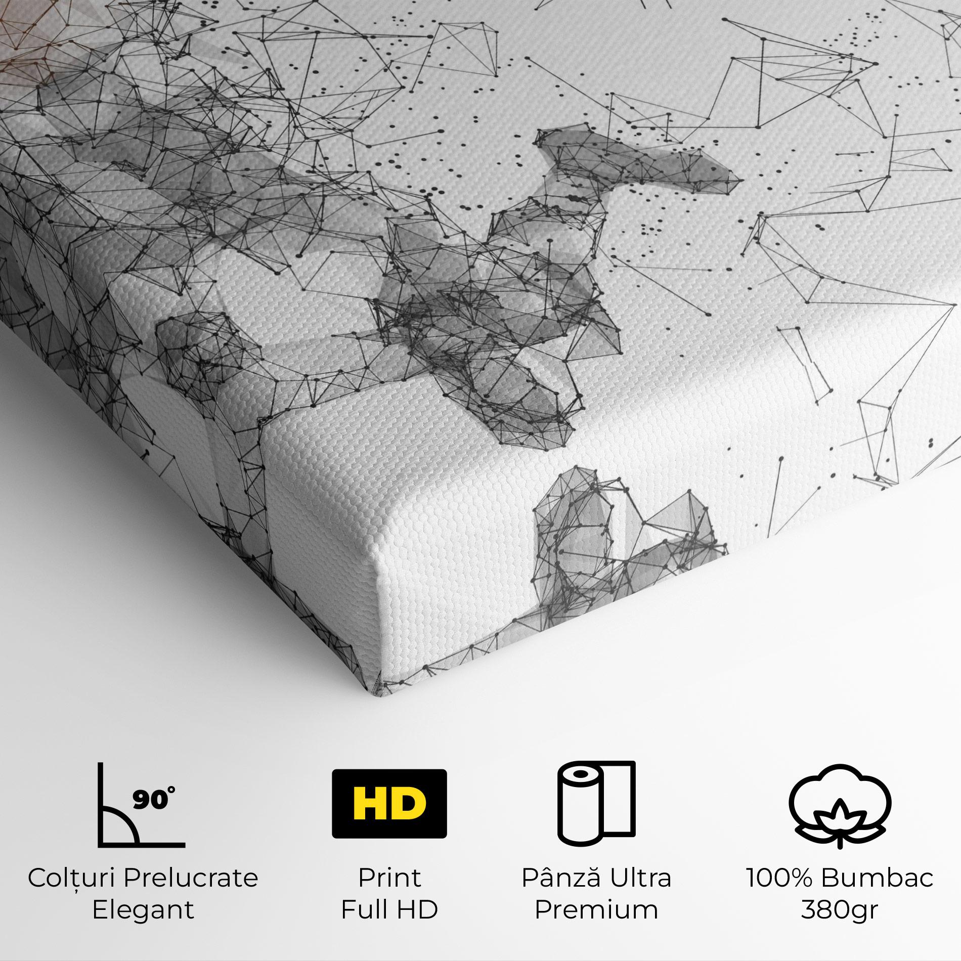Tablou Canvas Orange Line Basket mockup 4