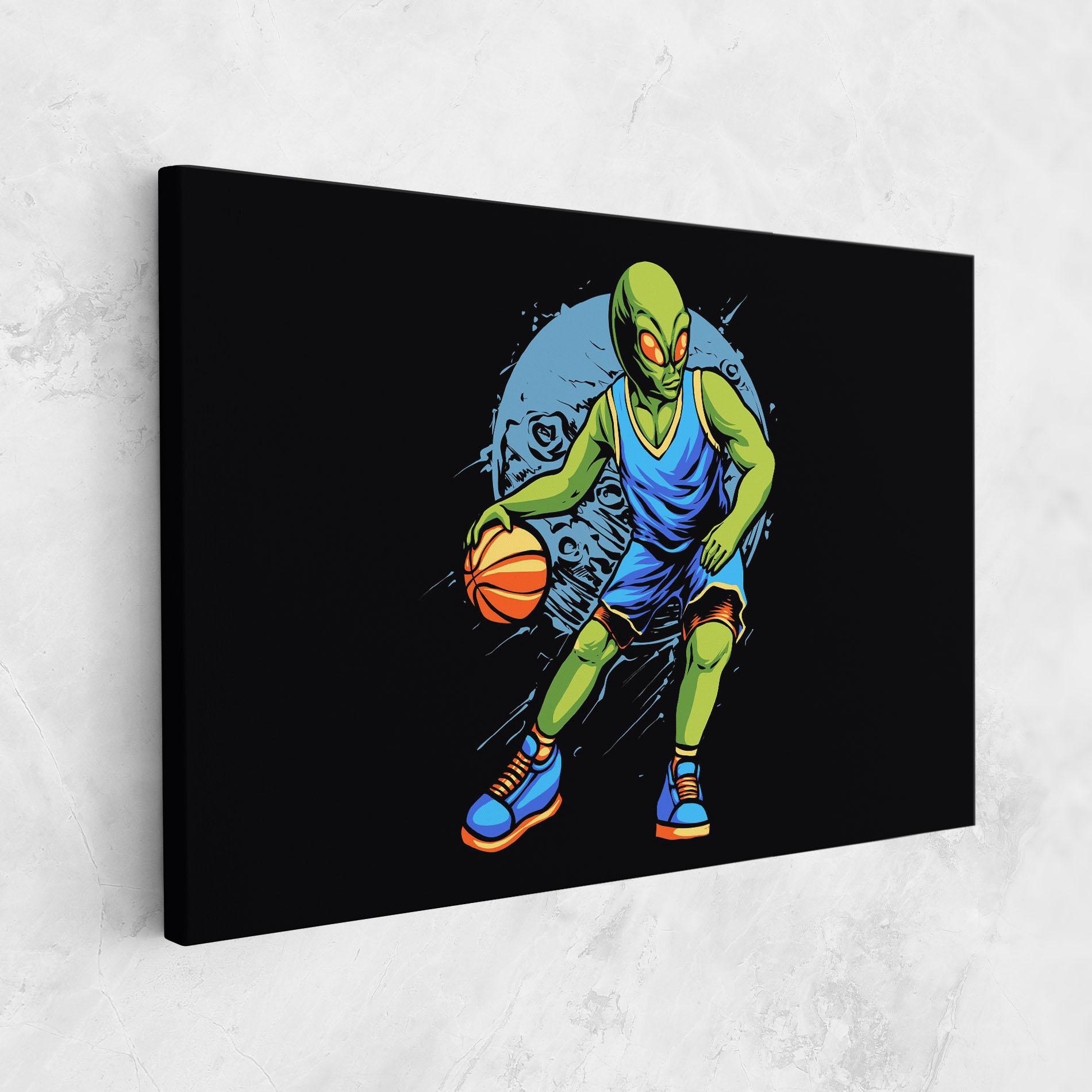 Tablou Canvas Alien Basketball mockup 1
