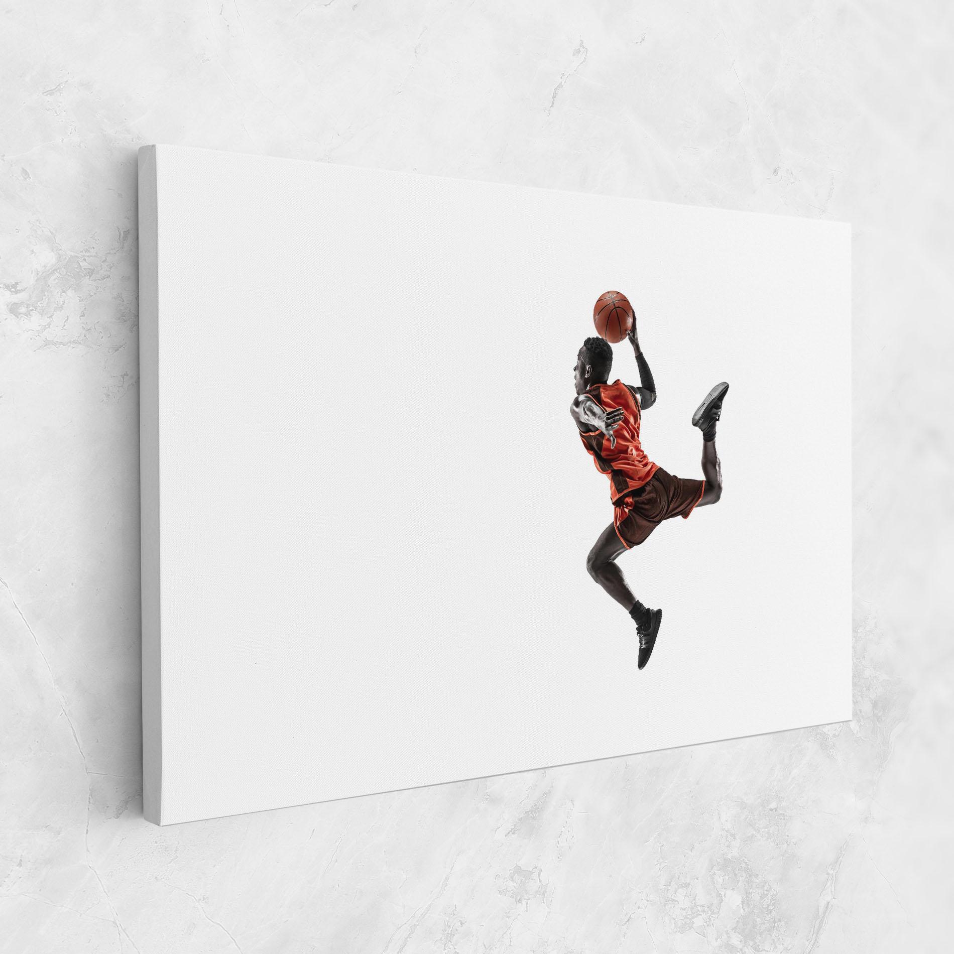 Tablou Canvas Basketball Player Flying mockup 1