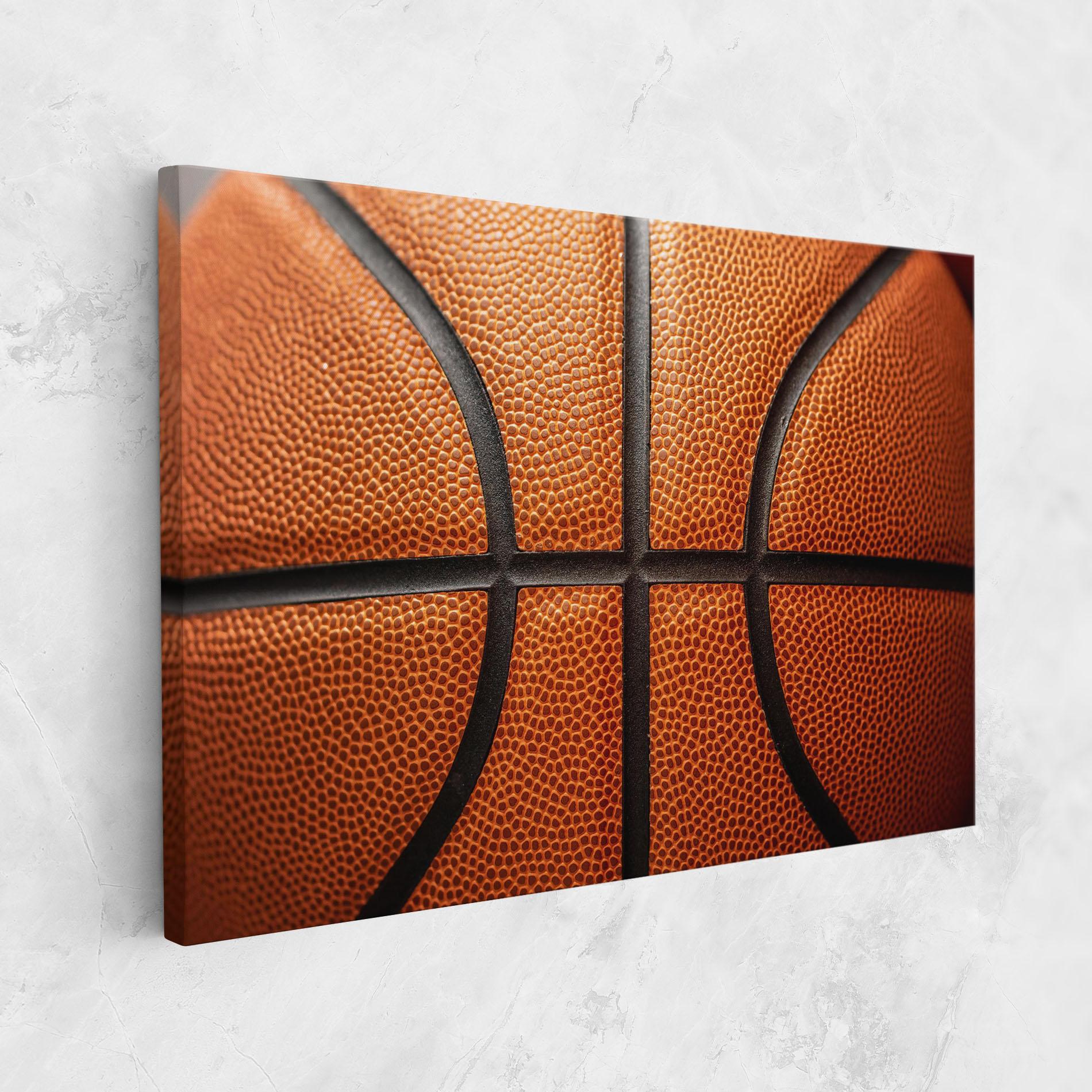 Tablou Canvas Close Up Leather Basketball mockup 1