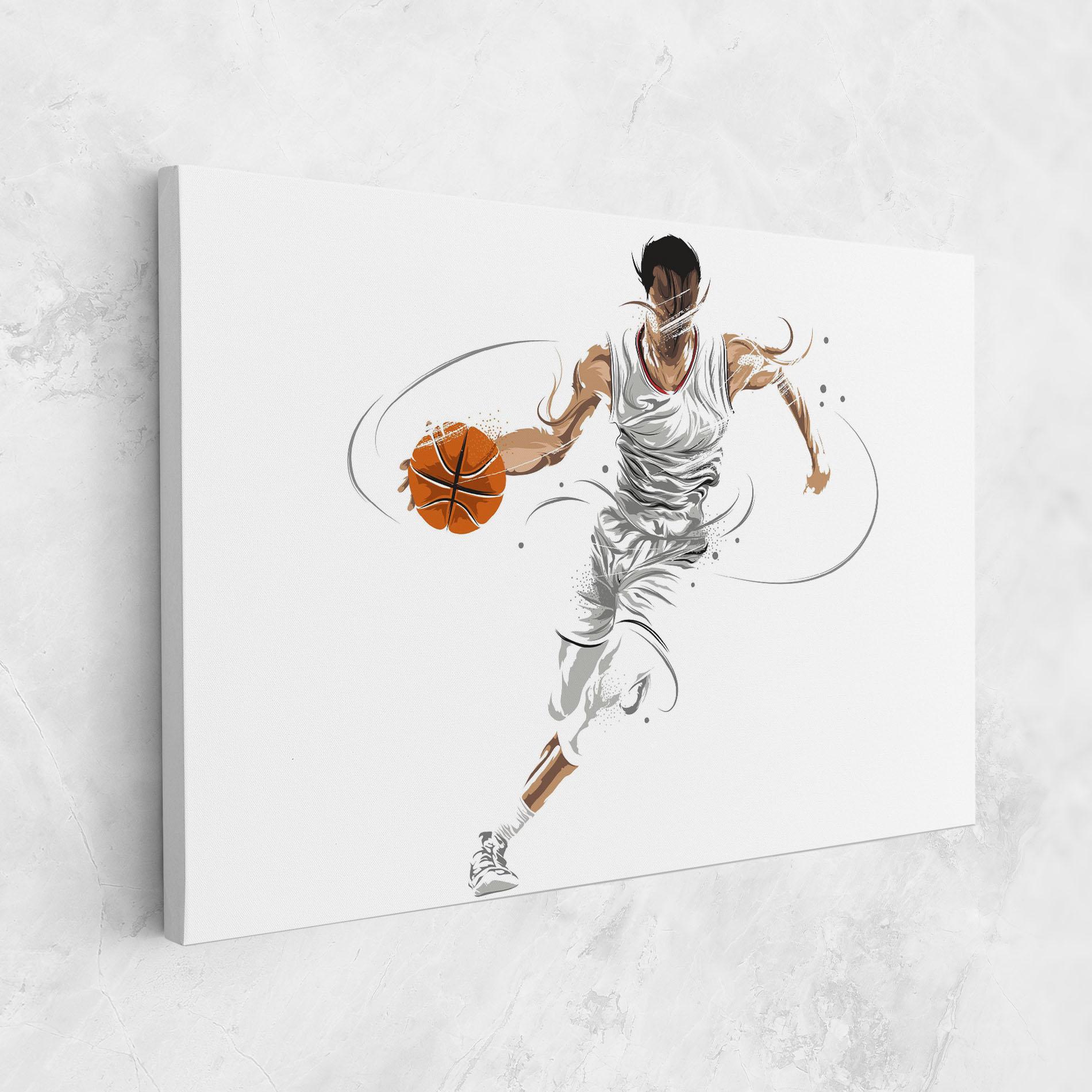 Tablou Canvas Dribbling Basketbal mockup 1