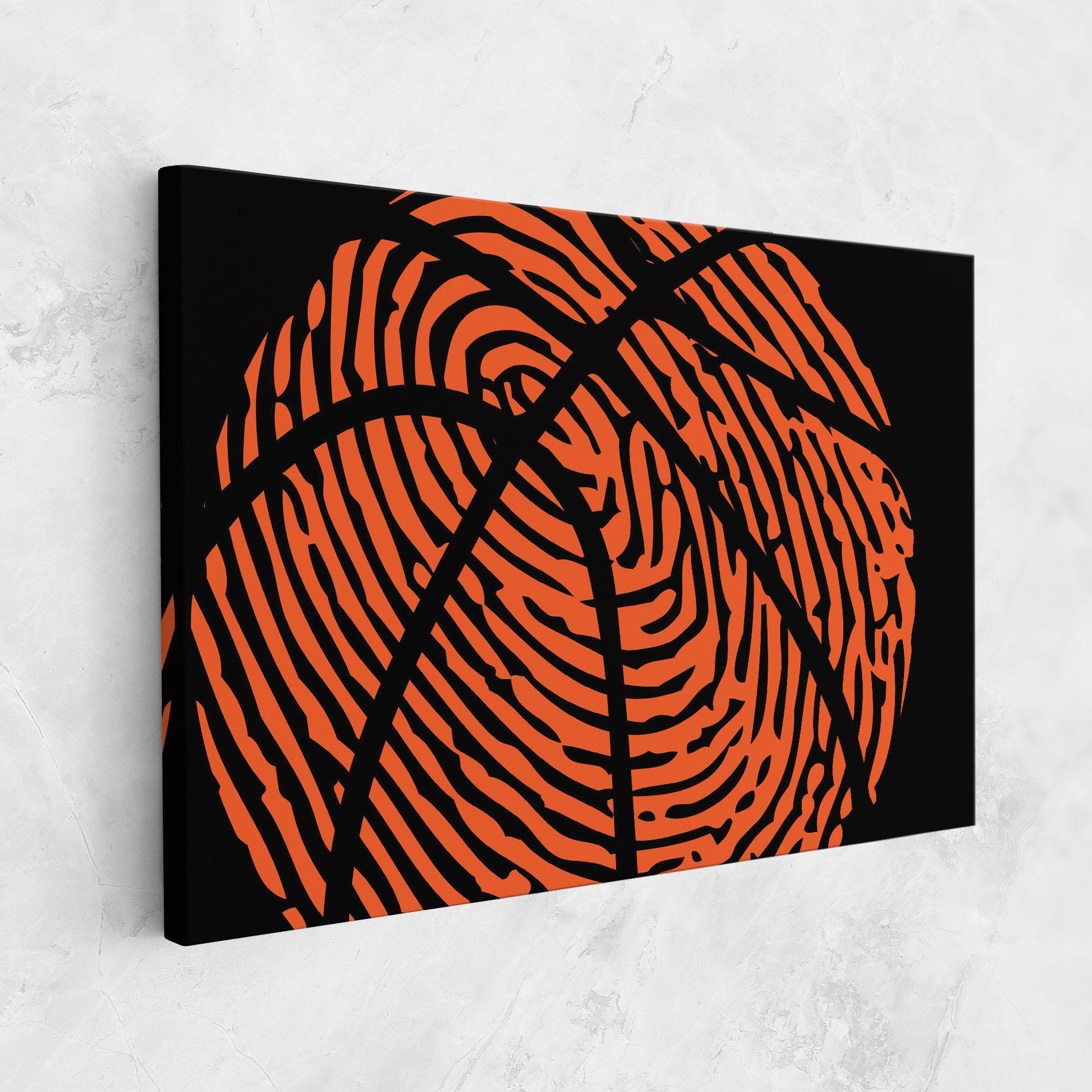Tablou Canvas Fingerprint Basketball mockup 1
