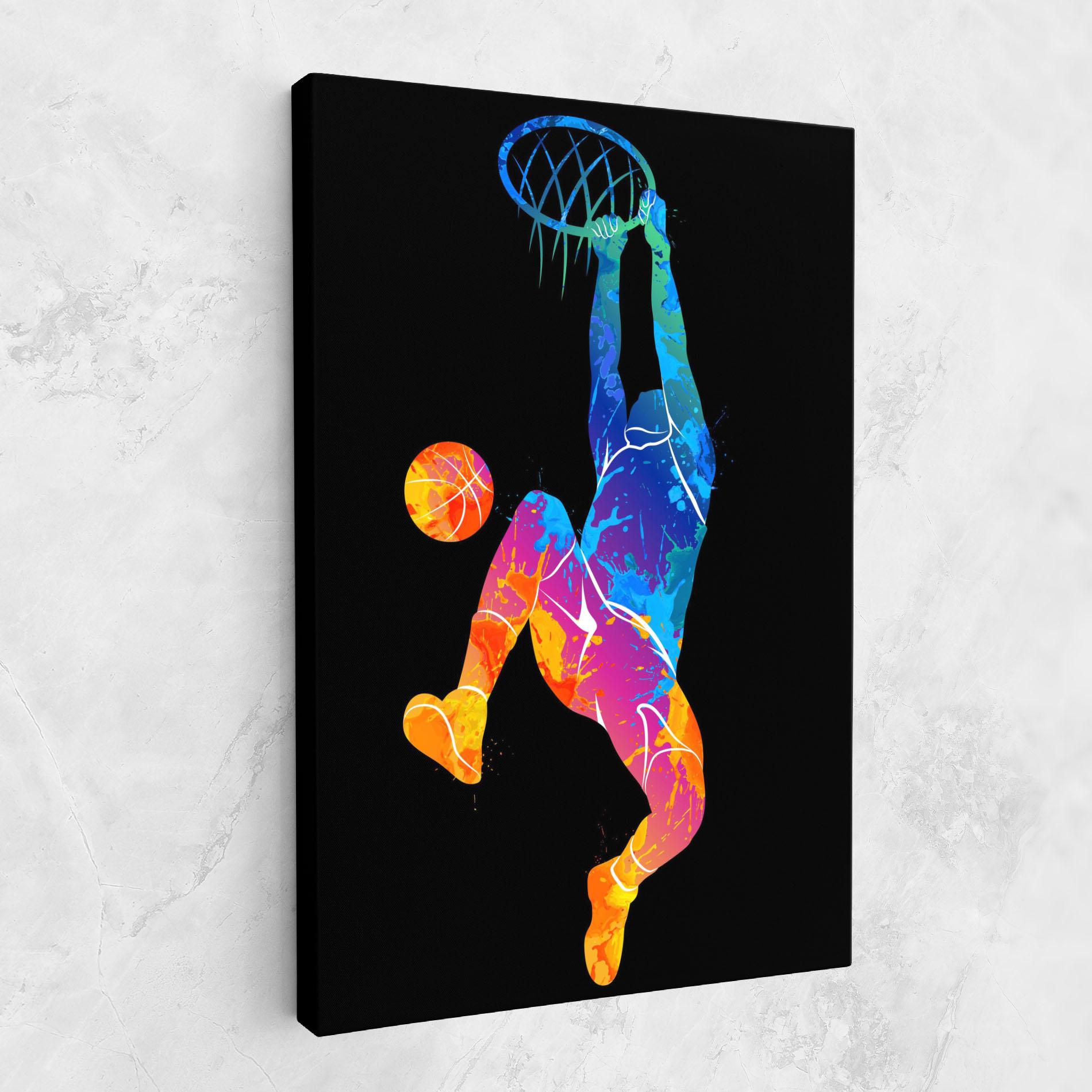 Tablou Canvas Blue Basket Hoop mockup 1
