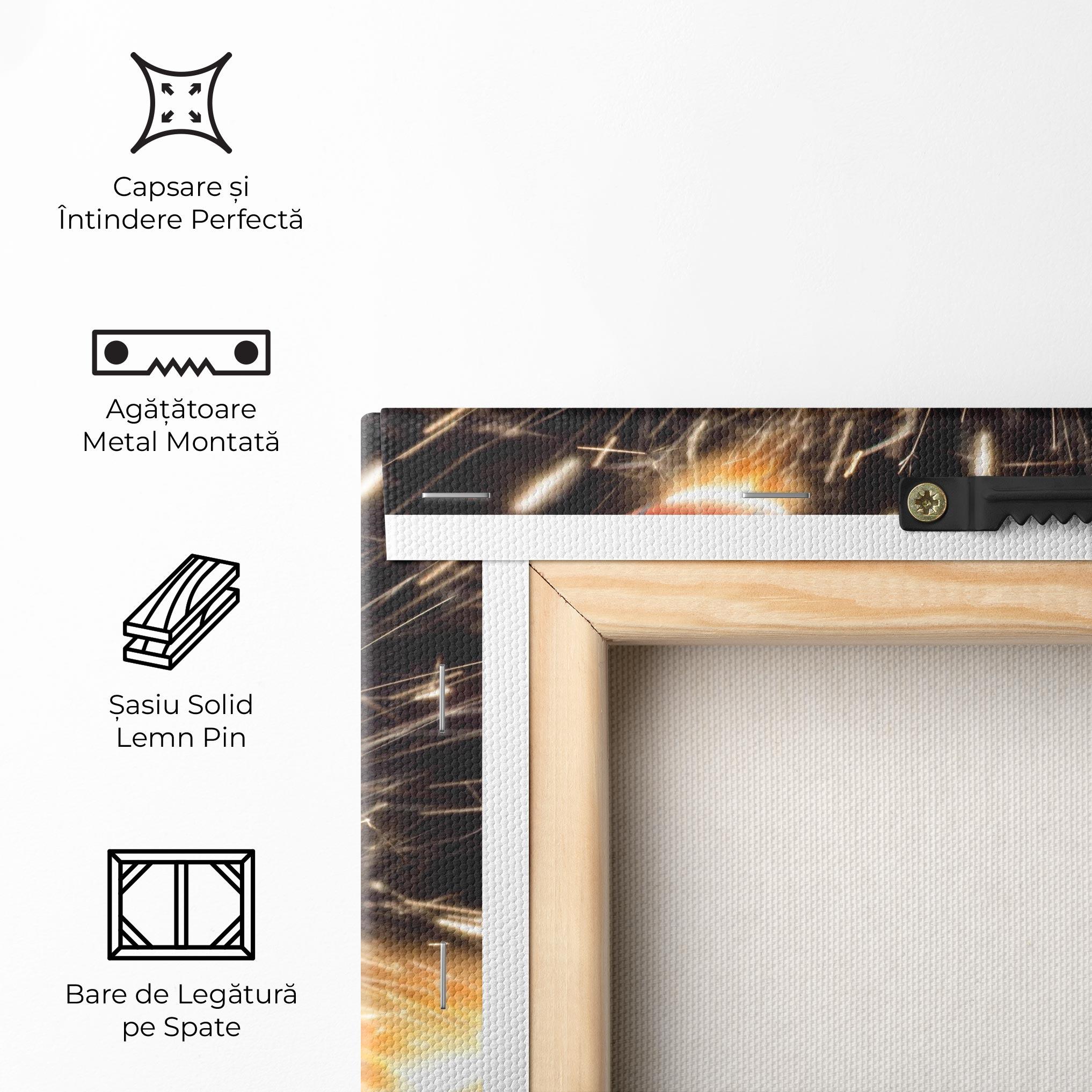 Tablou Canvas Basketball Explosion mockup 5