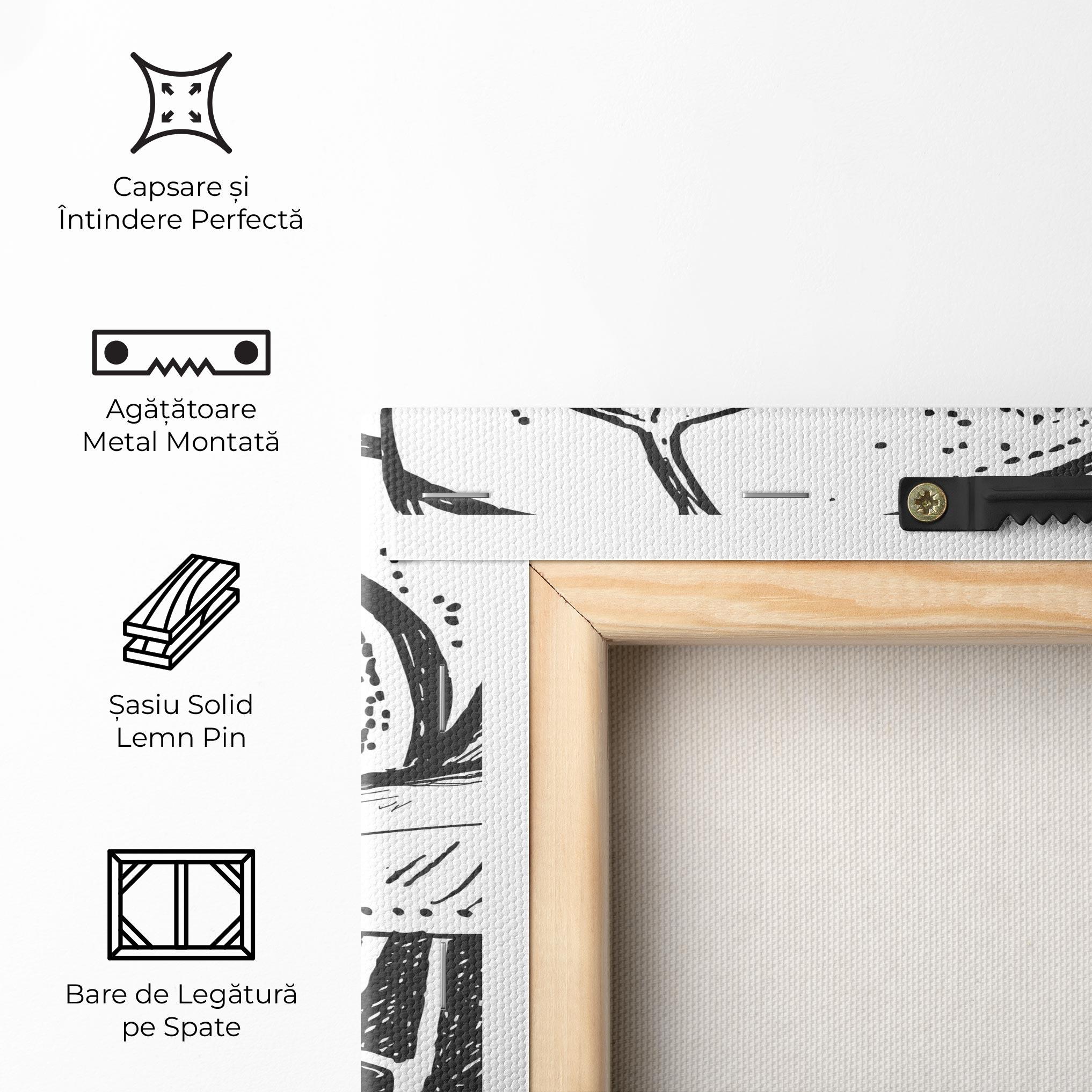 Tablou Canvas Basketball Grey Hoop mockup 5