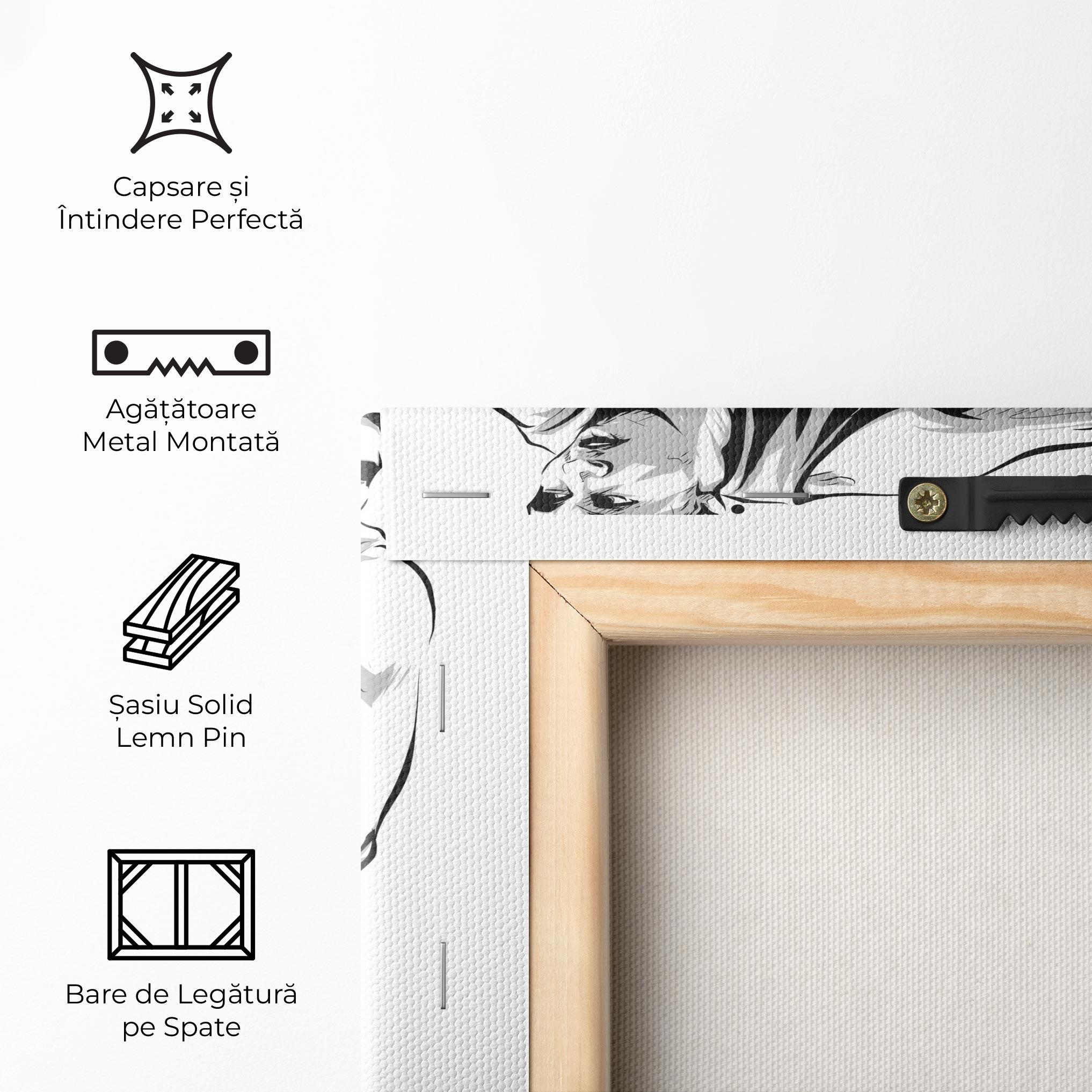 Tablou Canvas Basketball Player Line mockup 5