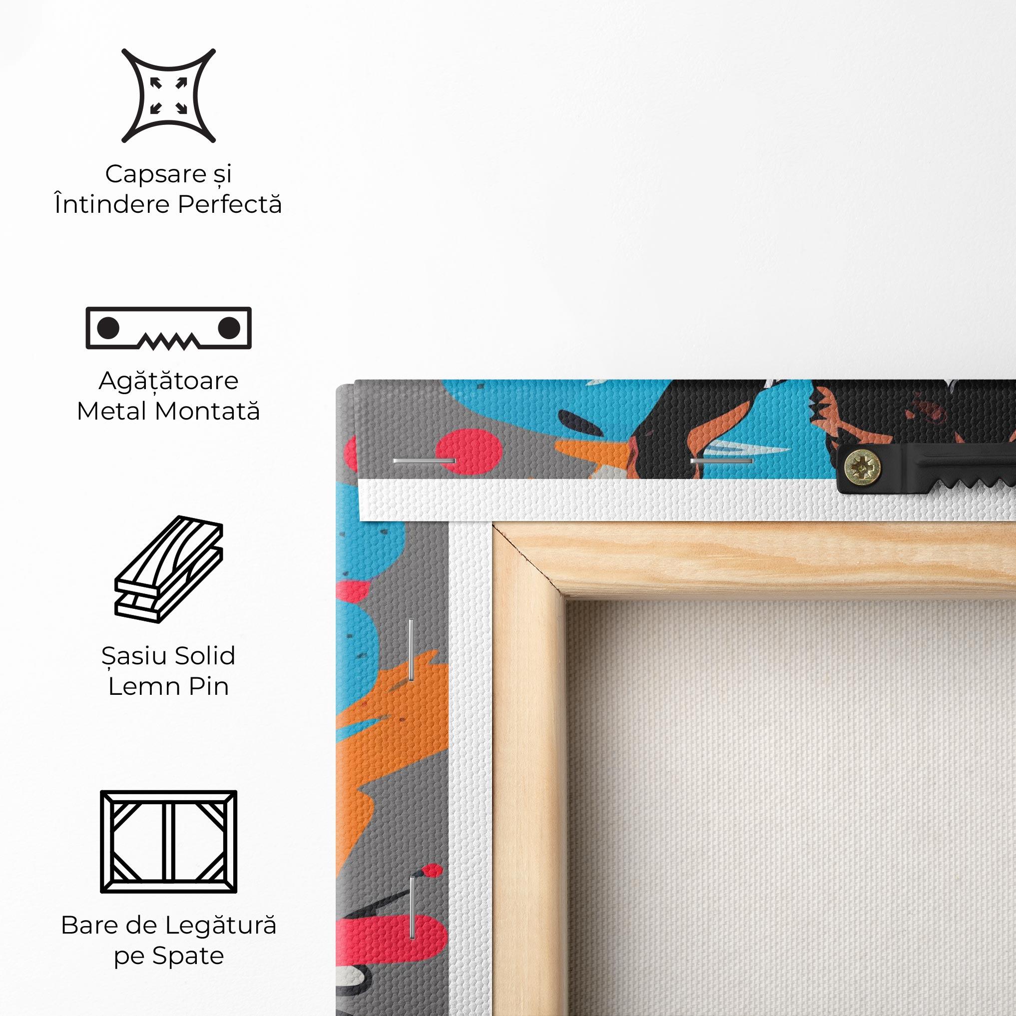 Tablou Canvas Blue Red Basket mockup 5