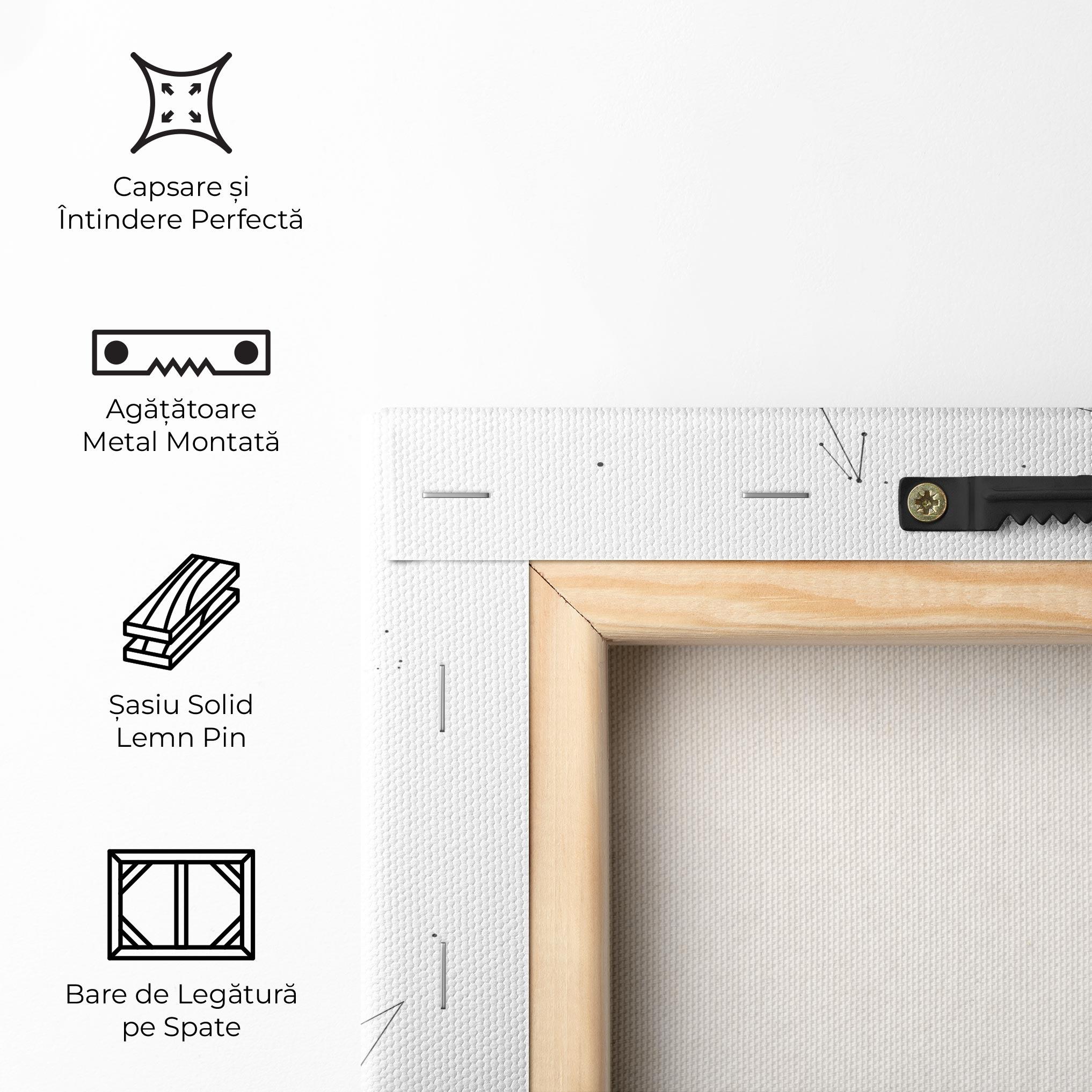 Tablou Canvas Orange Line Basket mockup 5