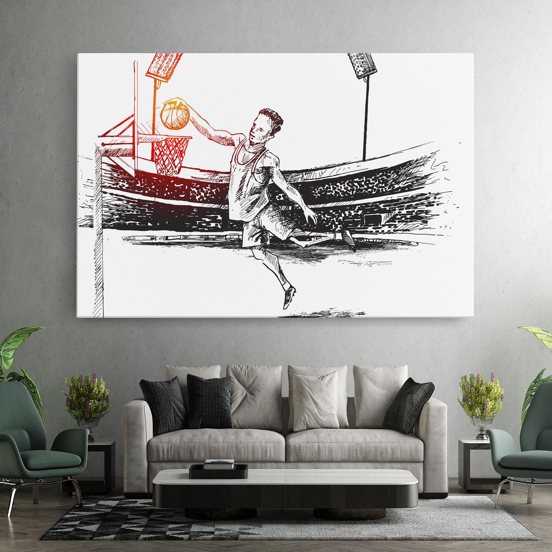 Tablou Canvas Basket Arena mockup 7