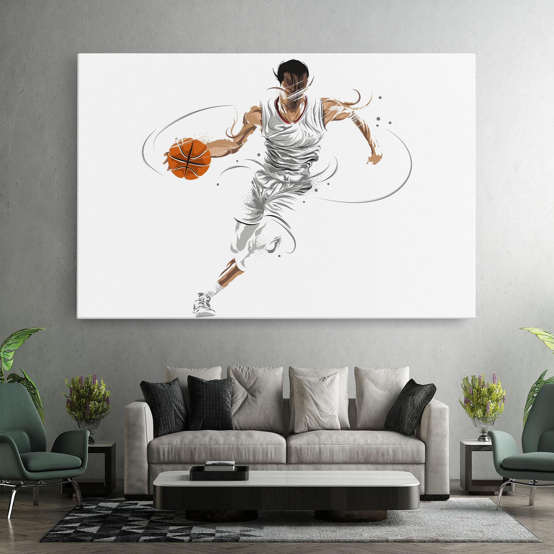 Tablou Canvas Dribbling Basketbal mockup 7