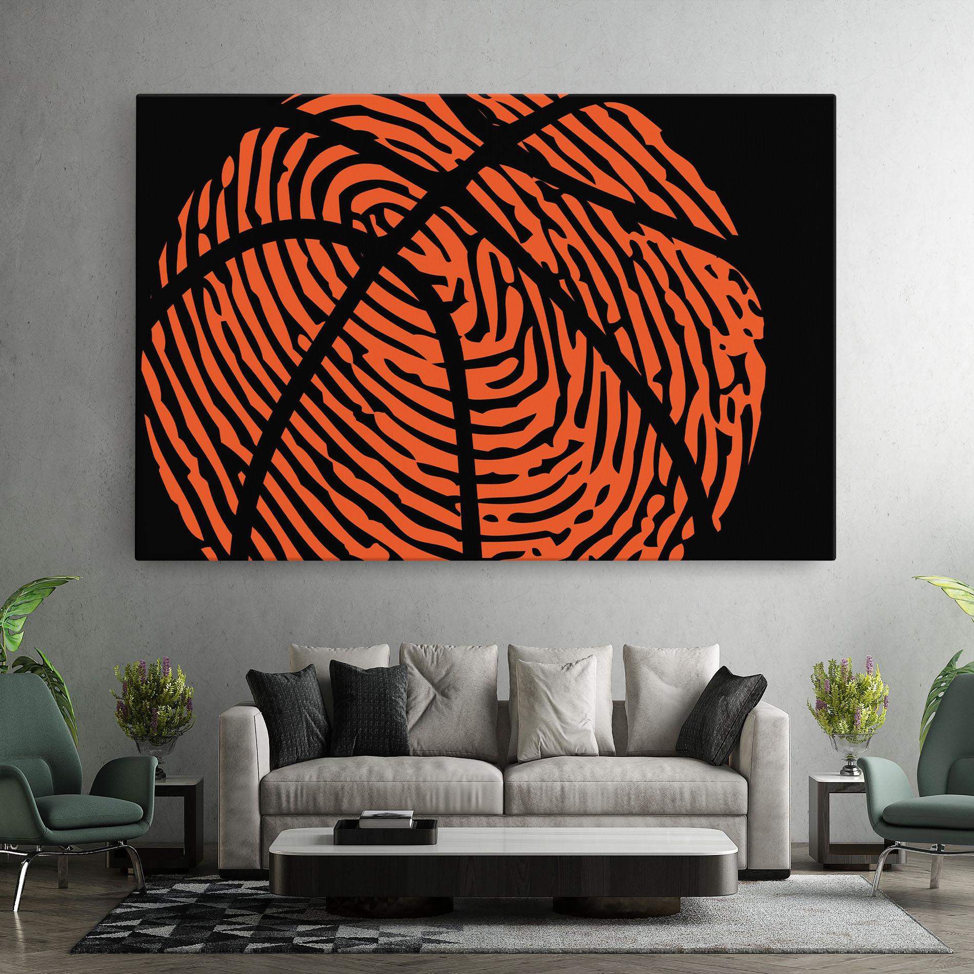 Tablou Canvas Fingerprint Basketball mockup 7