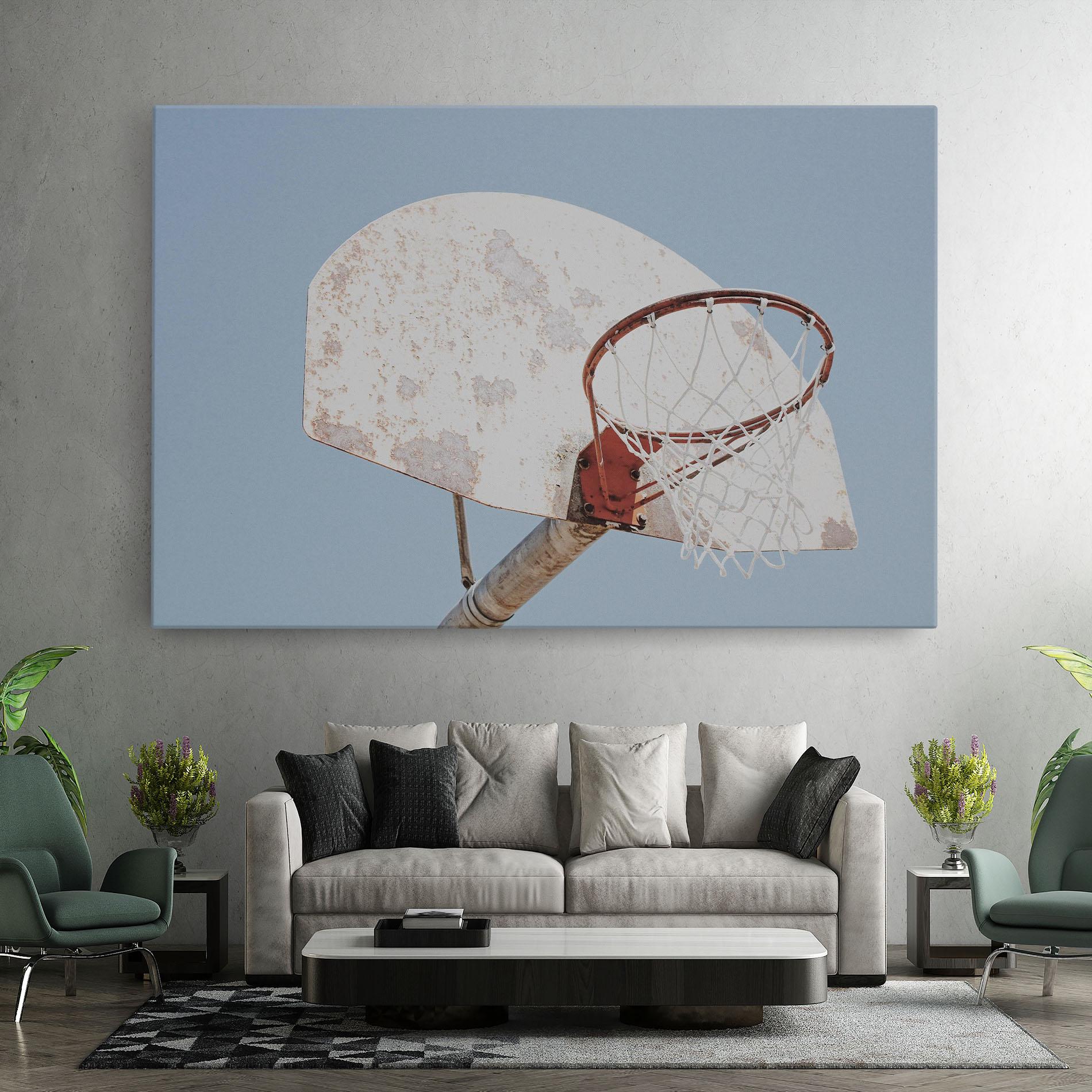 Tablou Canvas Old Basketball Hoop mockup 7