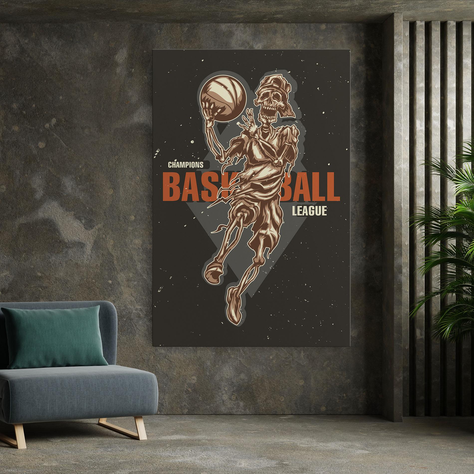 Tablou Canvas Basketball League mockup 7