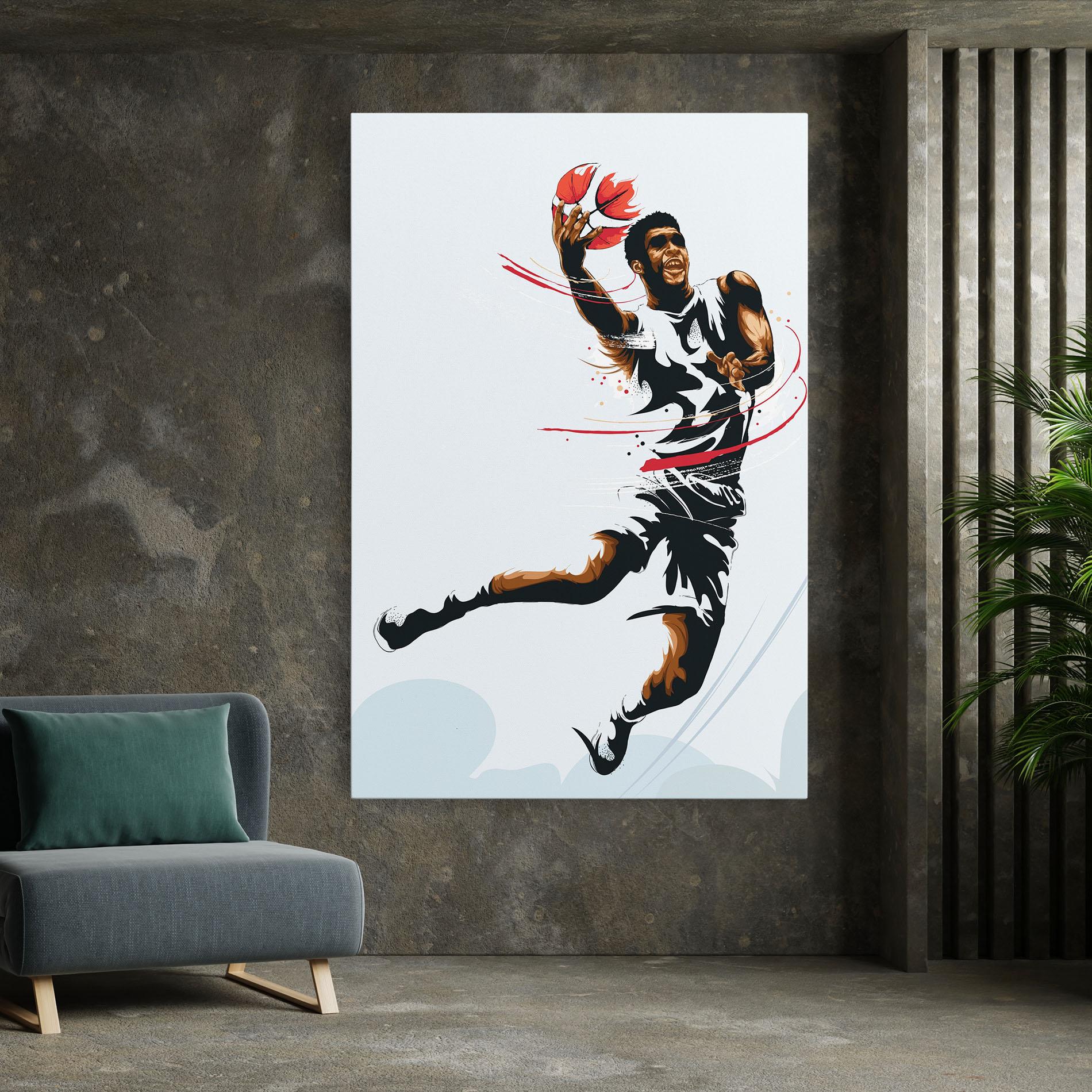 Tablou Canvas Basketball Shot mockup 7