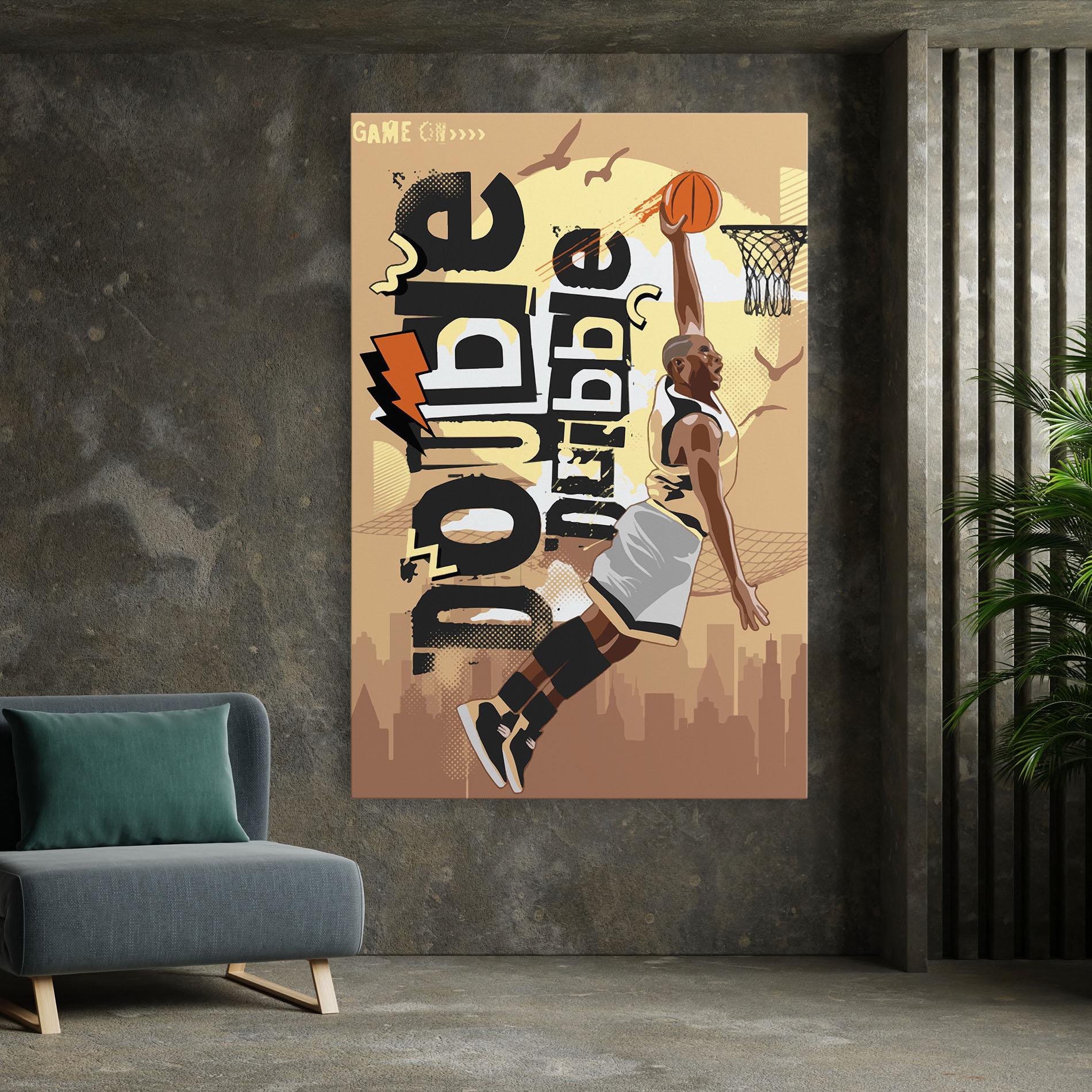 Tablou Canvas Double Dribble mockup 7