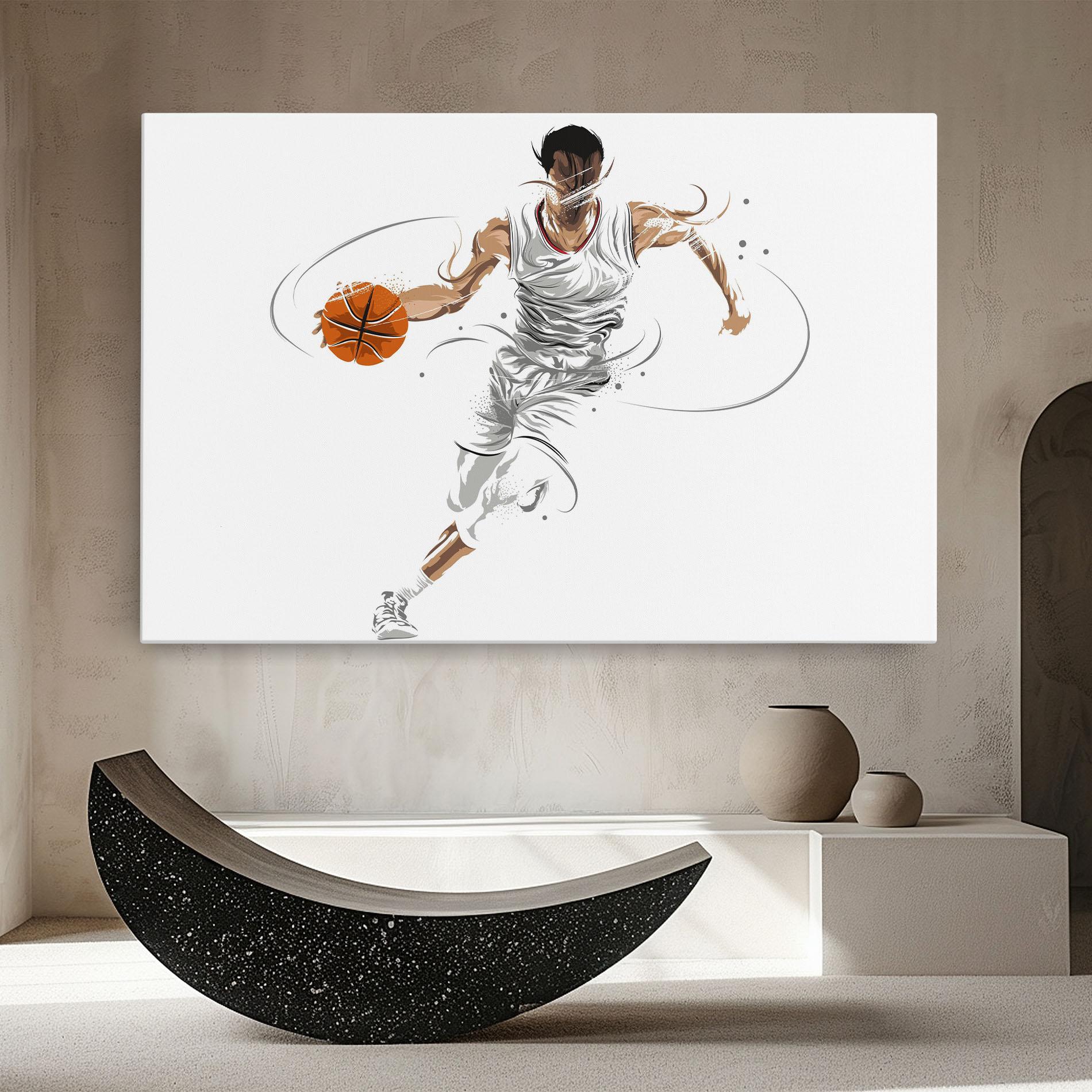 Tablou Canvas Dribbling Basketbal mockup 8