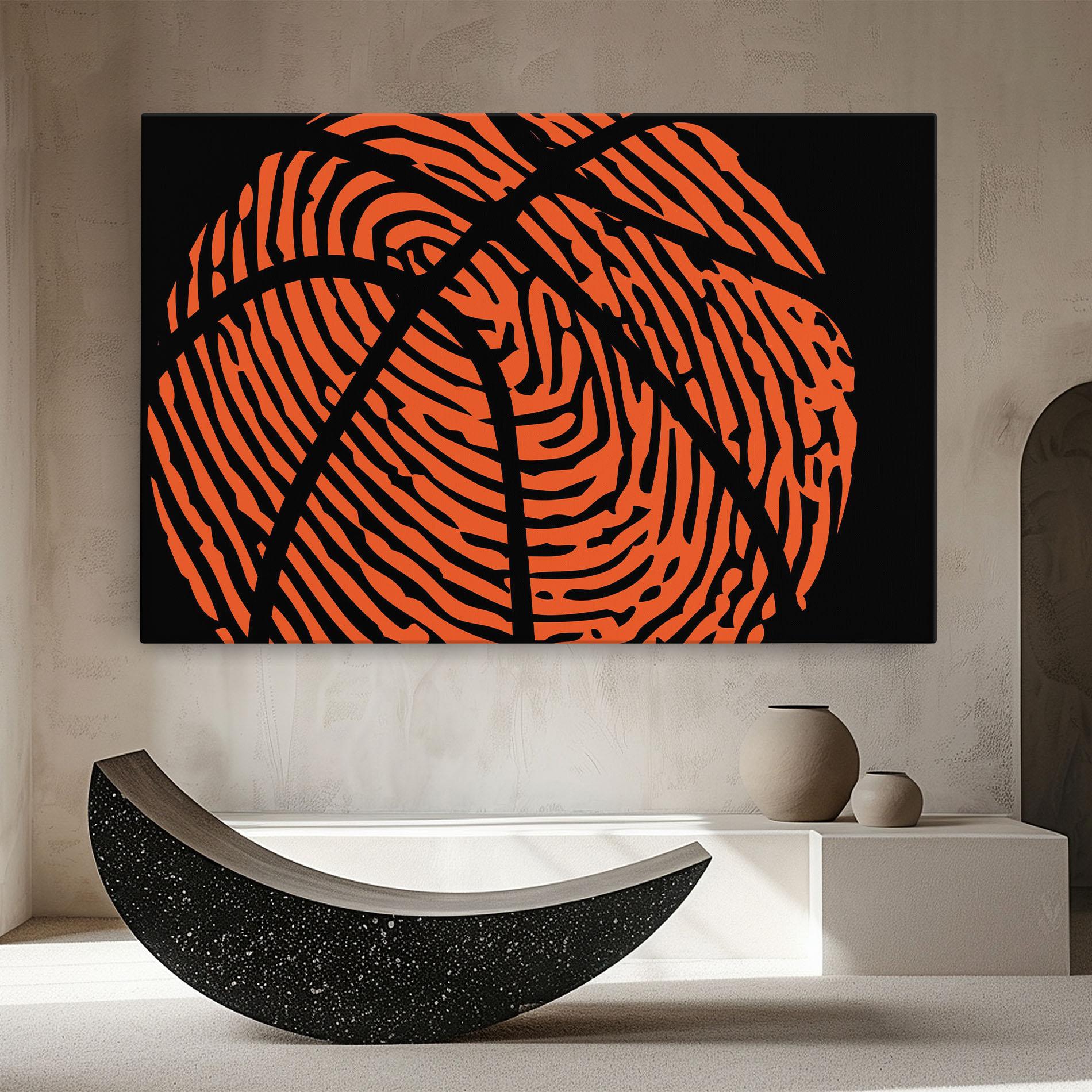 Tablou Canvas Fingerprint Basketball mockup 8