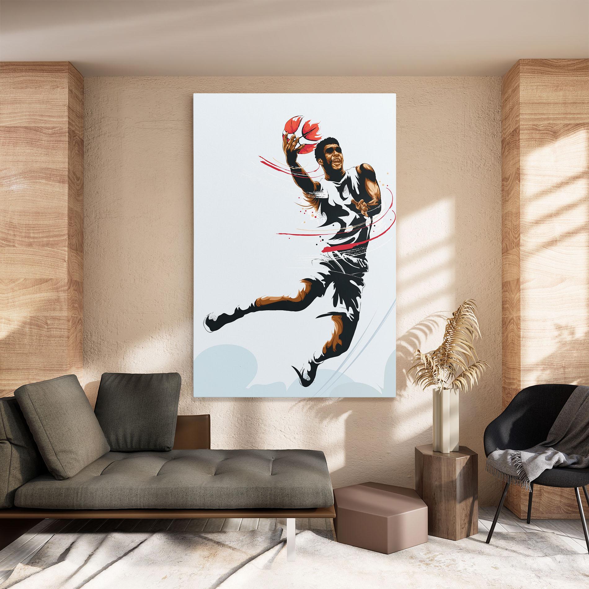 Tablou Canvas Basketball Shot mockup 8