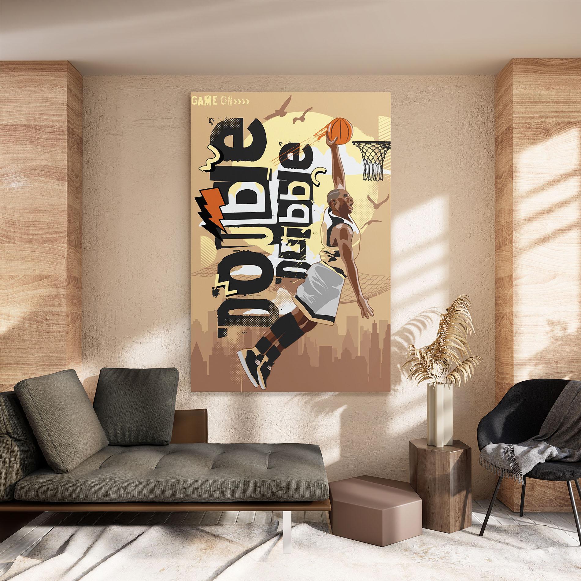 Tablou Canvas Double Dribble mockup 8