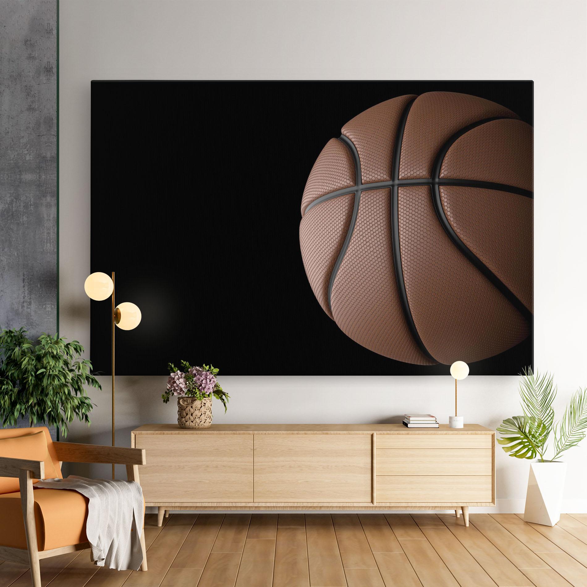 Tablou Canvas 3d Basketball Ball mockup 9