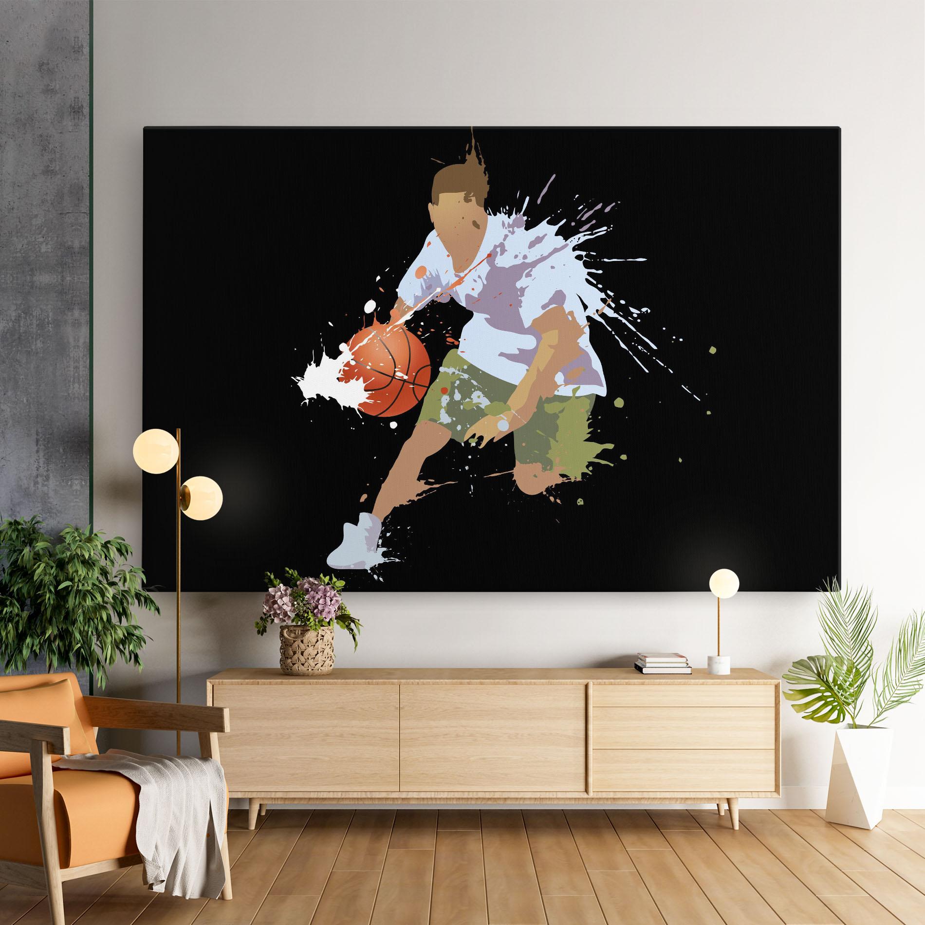 Tablou Canvas Basket Splash mockup 9